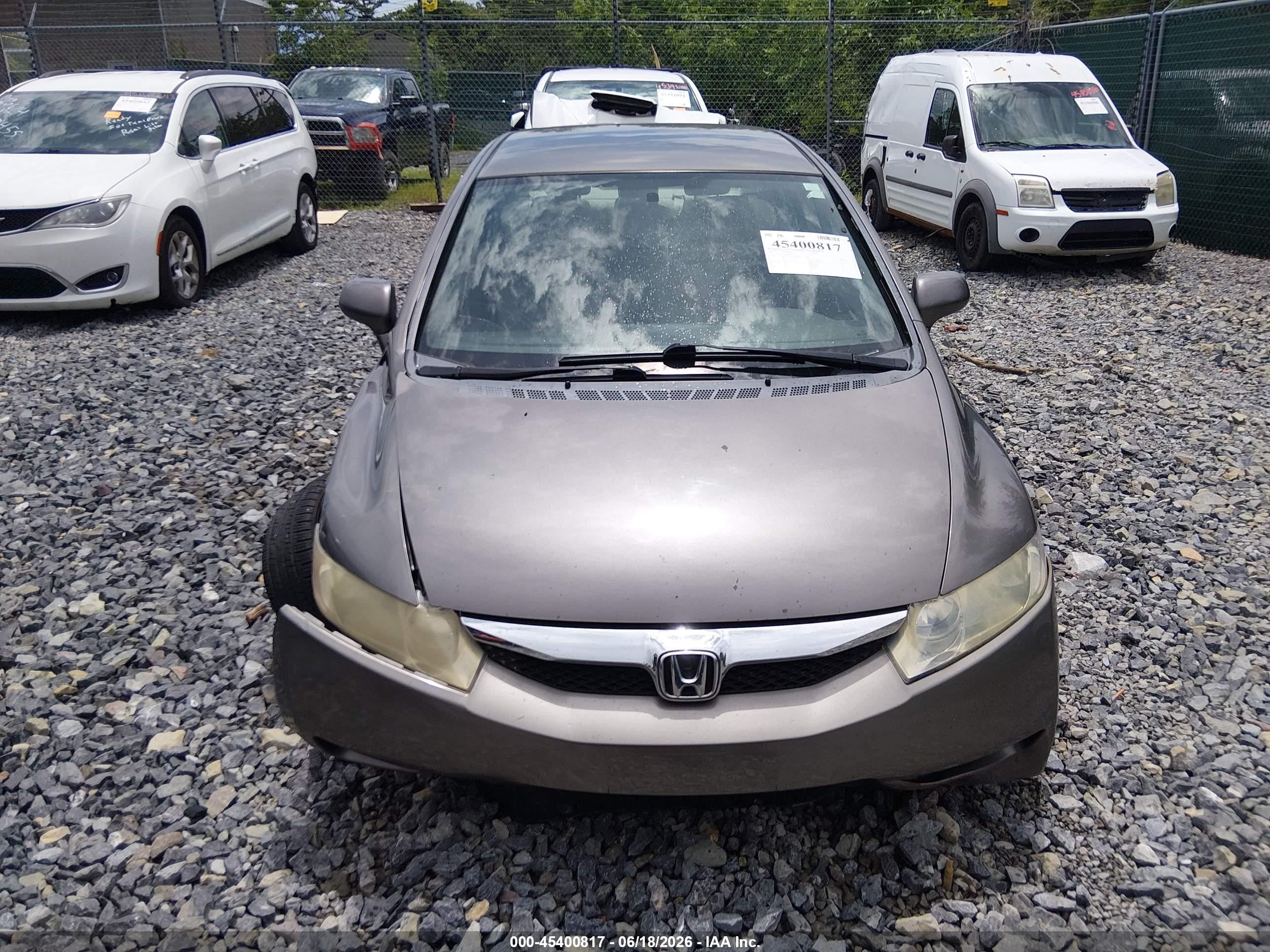 2009 Honda Civic Lx Gray vin: 1HGFA16599L007509