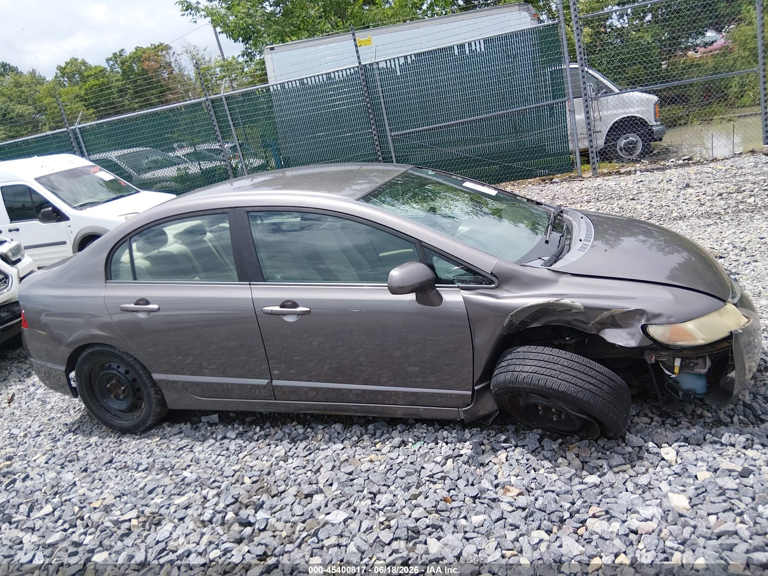 2009 Honda Civic Lx Gray vin: 1HGFA16599L007509