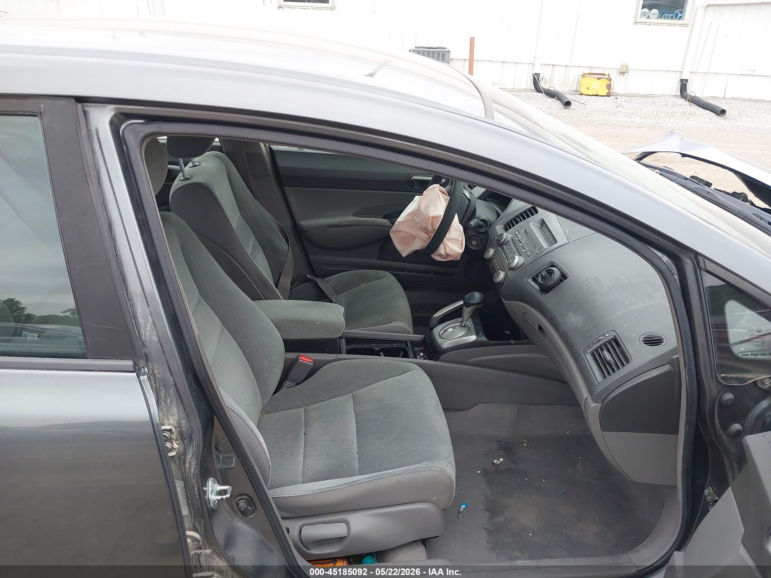 2009 Honda Civic Lx Gray vin: 1HGFA16599L017635