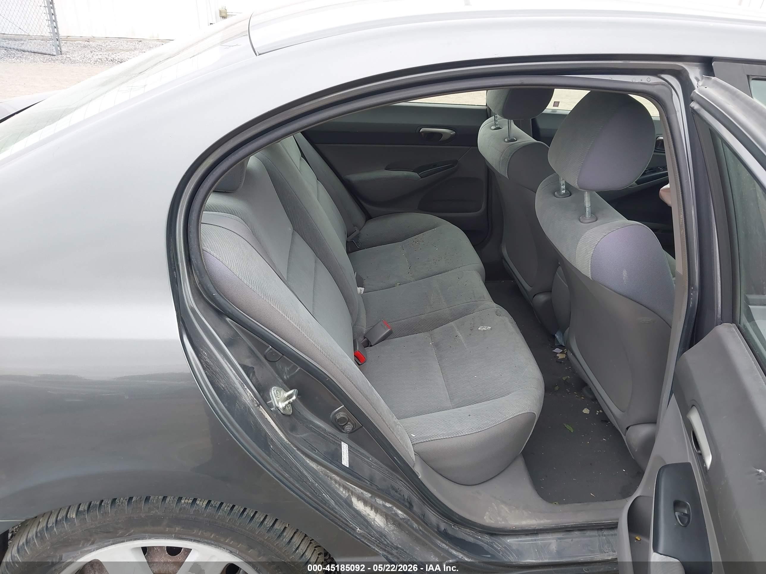 2009 Honda Civic Lx Gray vin: 1HGFA16599L017635