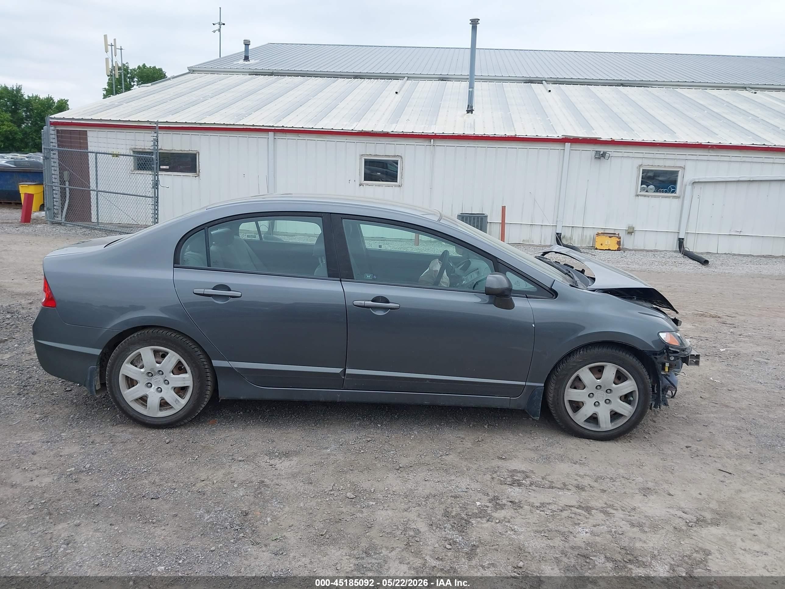 2009 Honda Civic Lx Gray vin: 1HGFA16599L017635