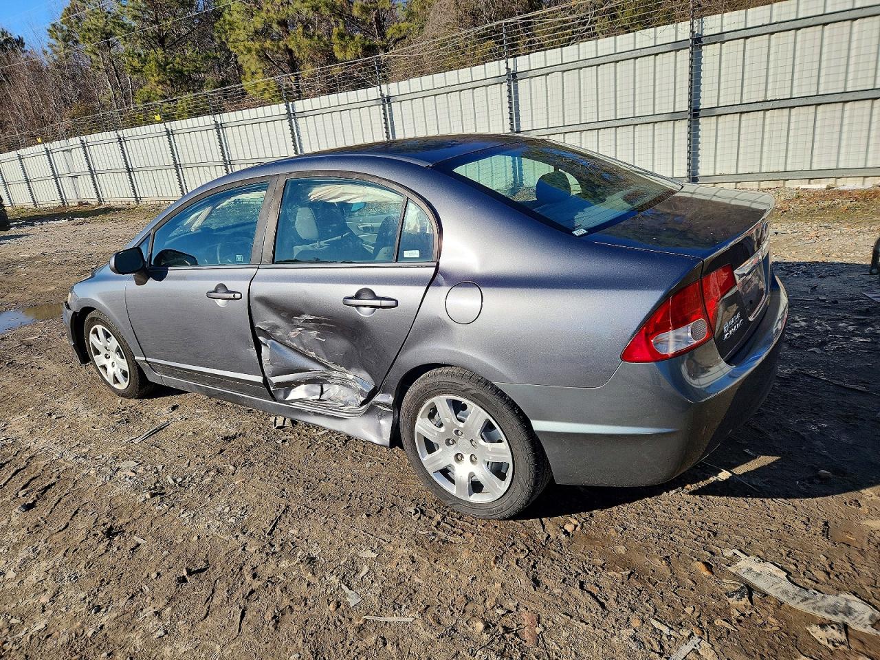 2009 Honda Civic Lx Gray vin: 1HGFA16599L022348