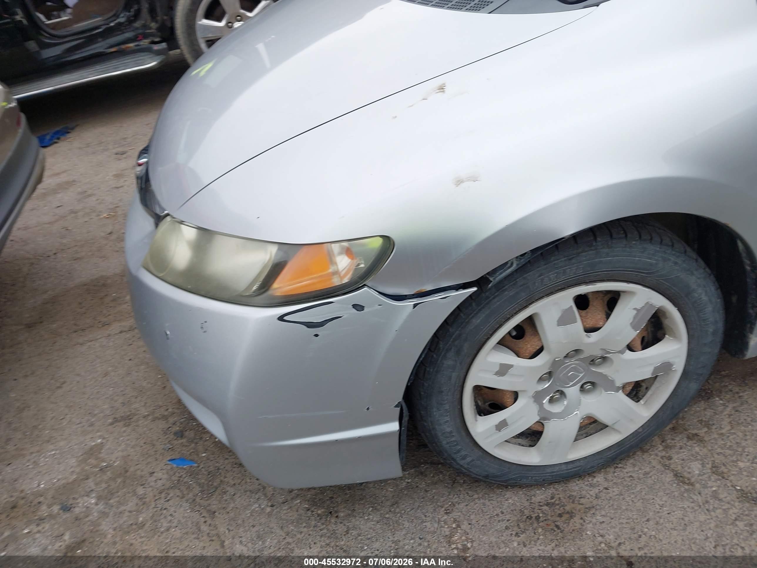 2009 Honda Civic Lx Silver vin: 1HGFA16599L023449