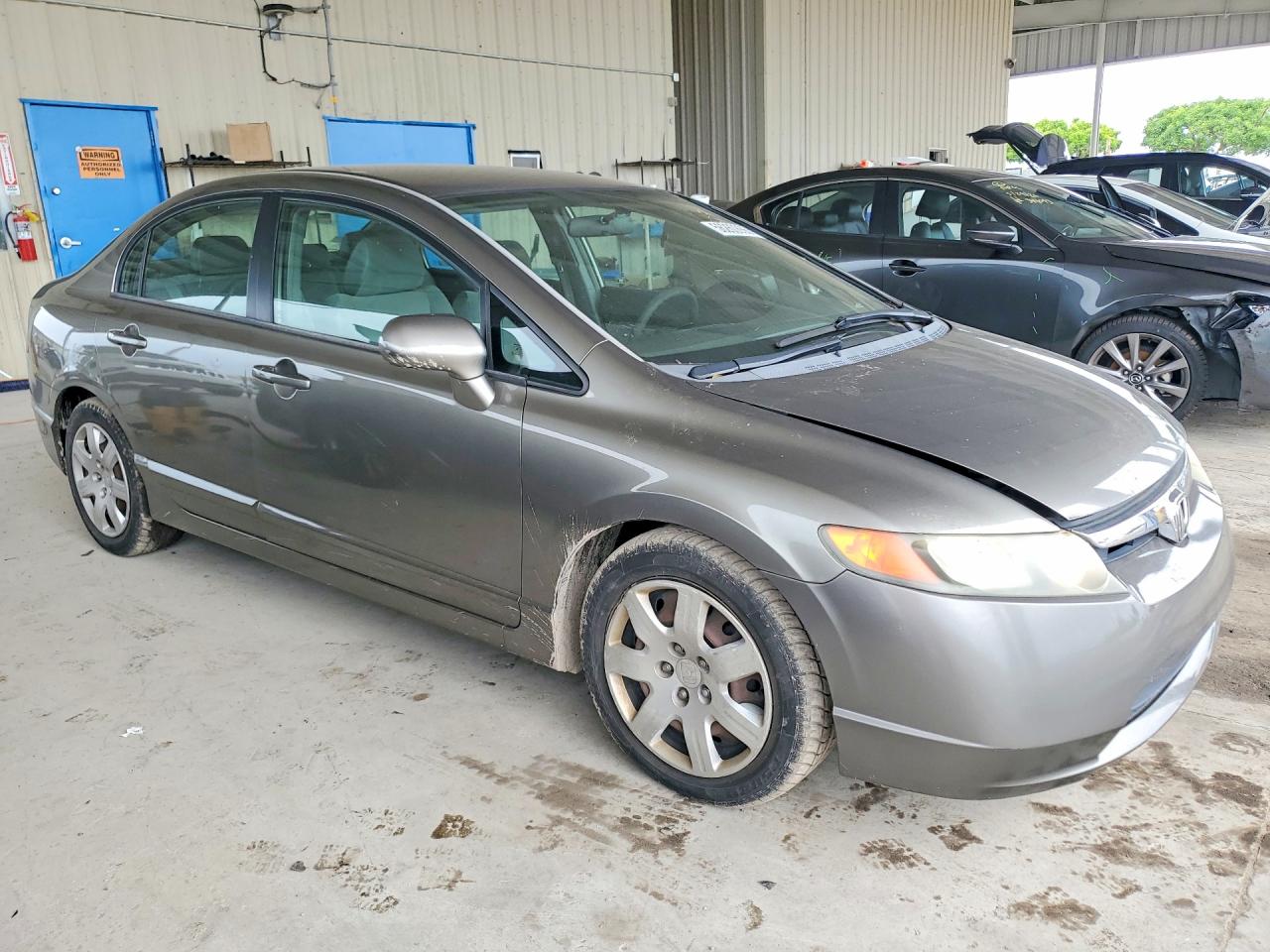 2006 Honda Civic Lx Gray vin: 1HGFA165X6L038893