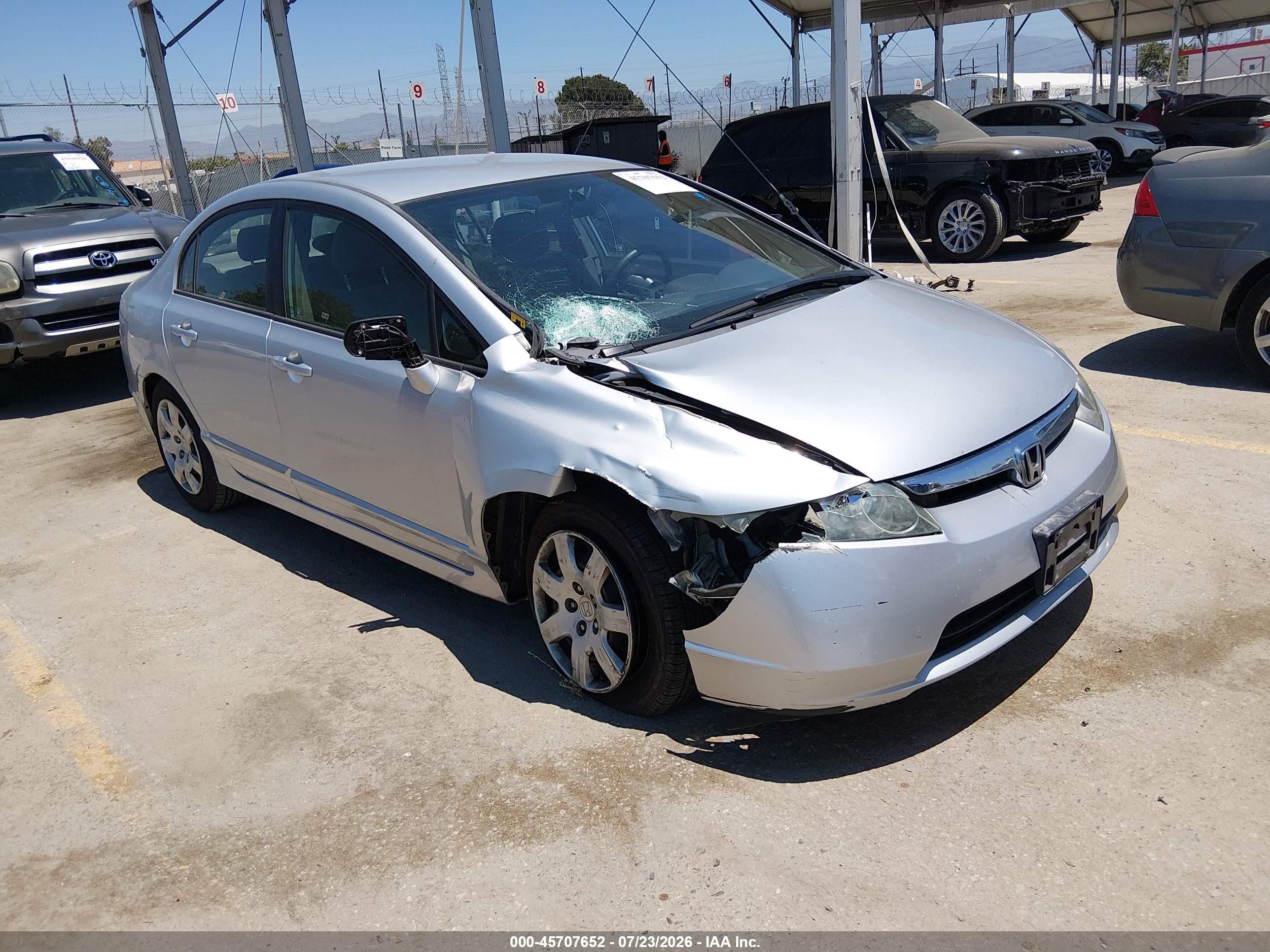 2006 Honda Civic Lx Серебряный vin: 1HGFA165X6L043401