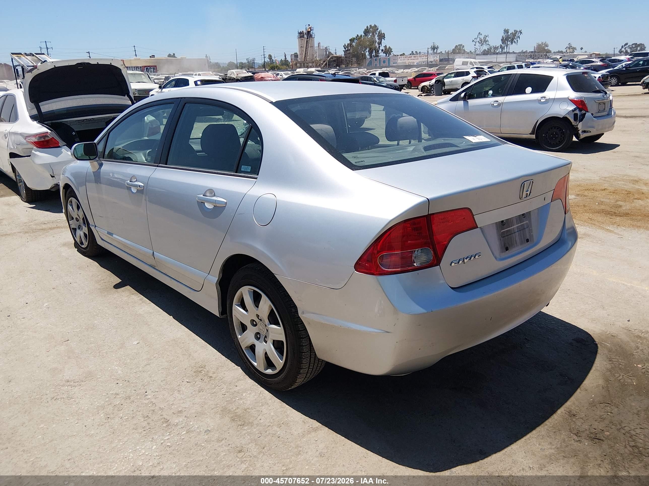 2006 Honda Civic Lx Серебряный vin: 1HGFA165X6L043401