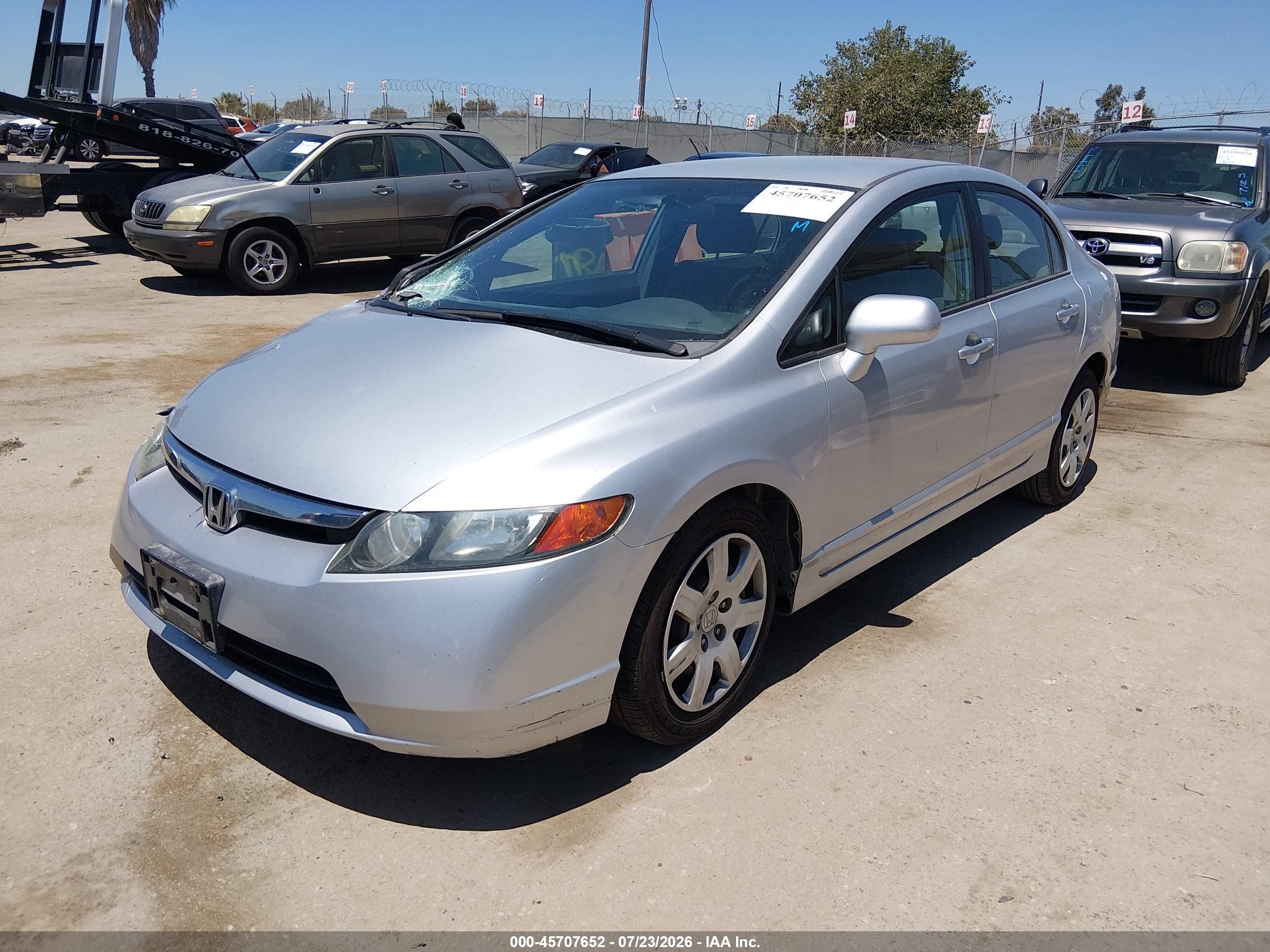 2006 Honda Civic Lx Серебряный vin: 1HGFA165X6L043401