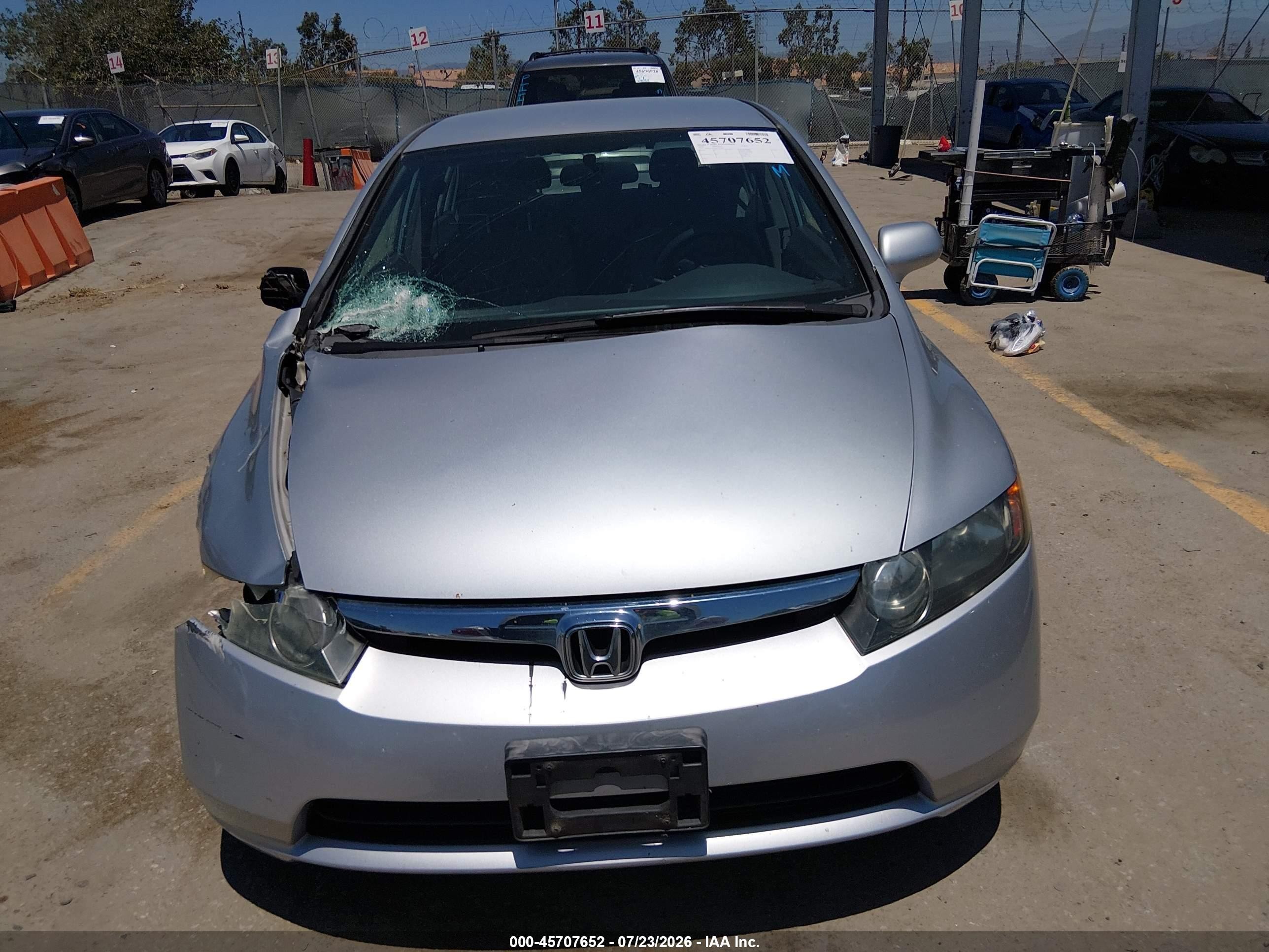 2006 Honda Civic Lx Серебряный vin: 1HGFA165X6L043401