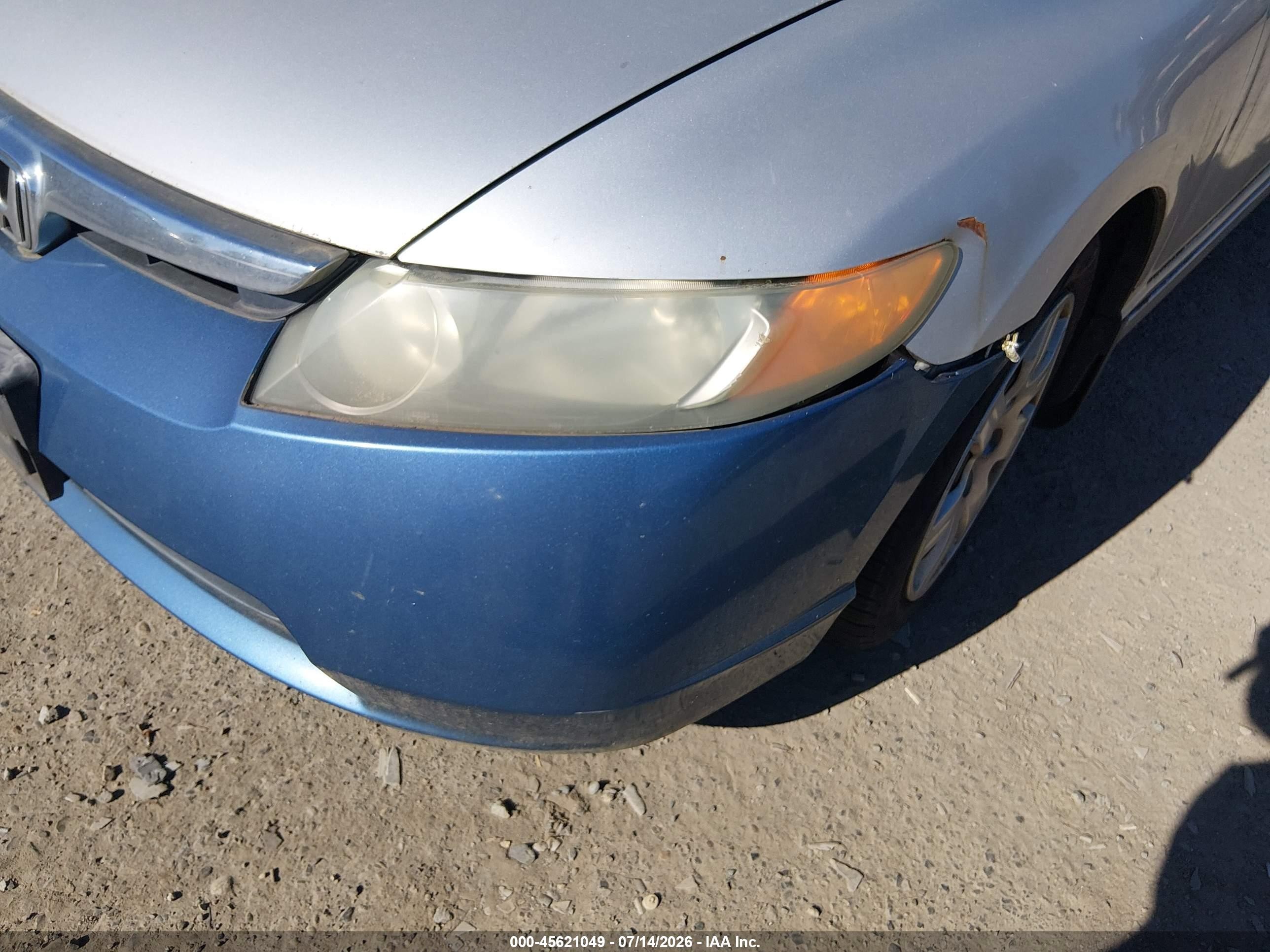 2006 Honda Civic Lx Серебряный vin: 1HGFA165X6L043530