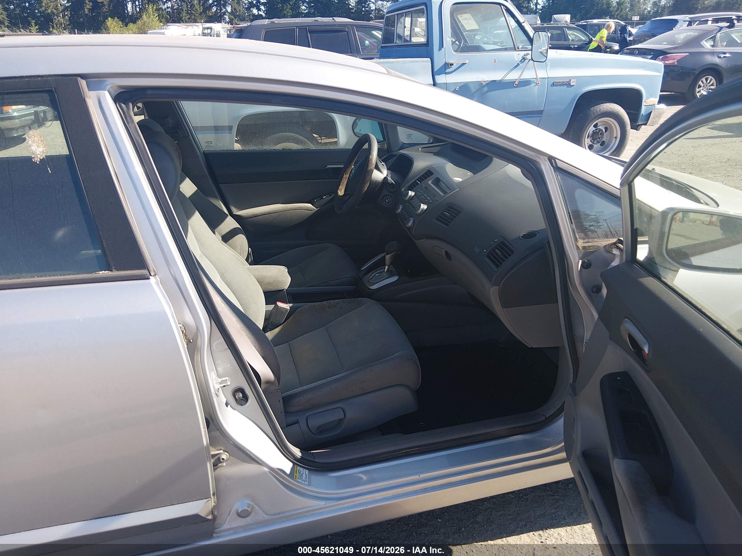2006 Honda Civic Lx Серебряный vin: 1HGFA165X6L043530
