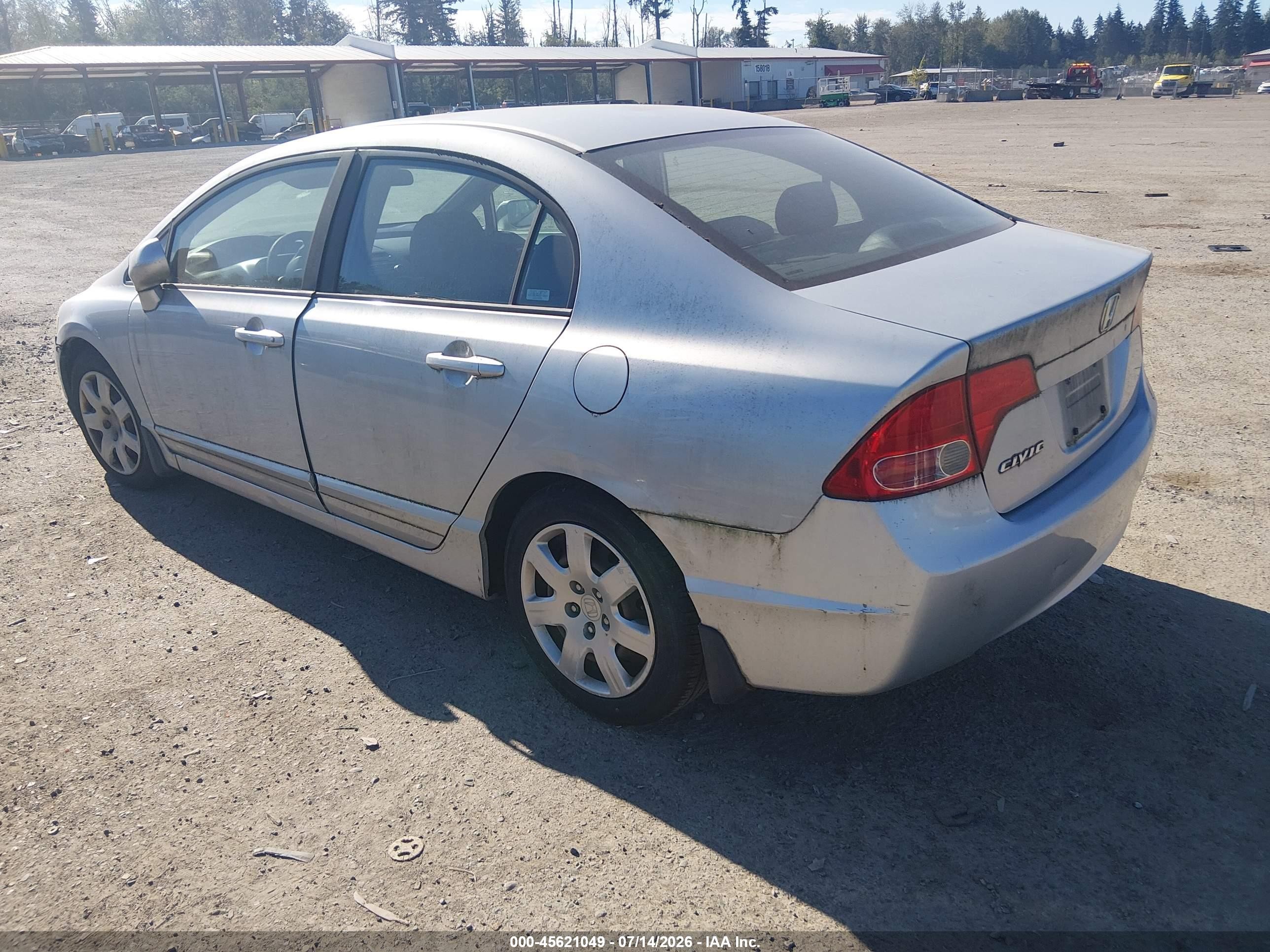 2006 Honda Civic Lx Серебряный vin: 1HGFA165X6L043530