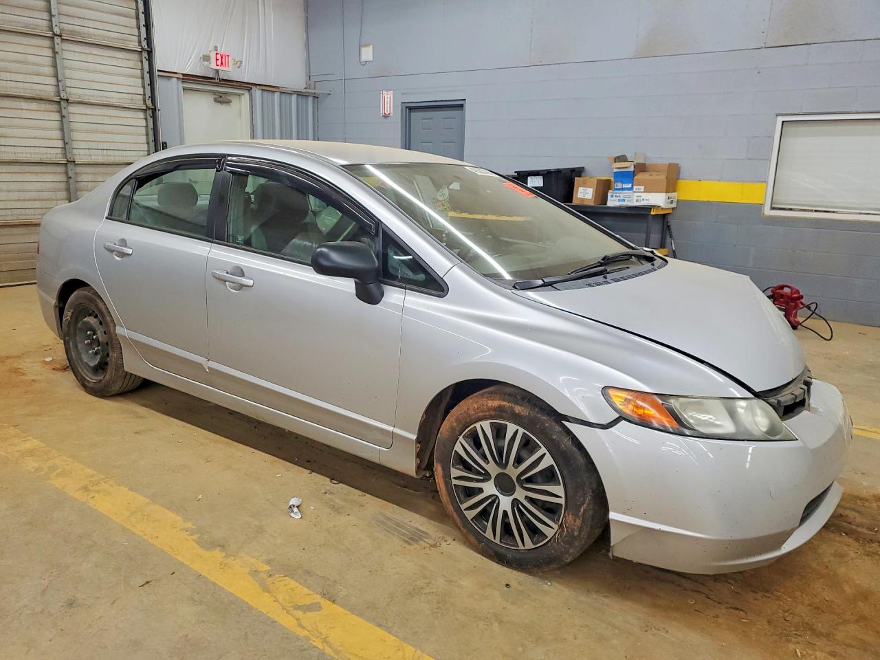 2006 Honda Civic Lx Silver vin: 1HGFA165X6L043561