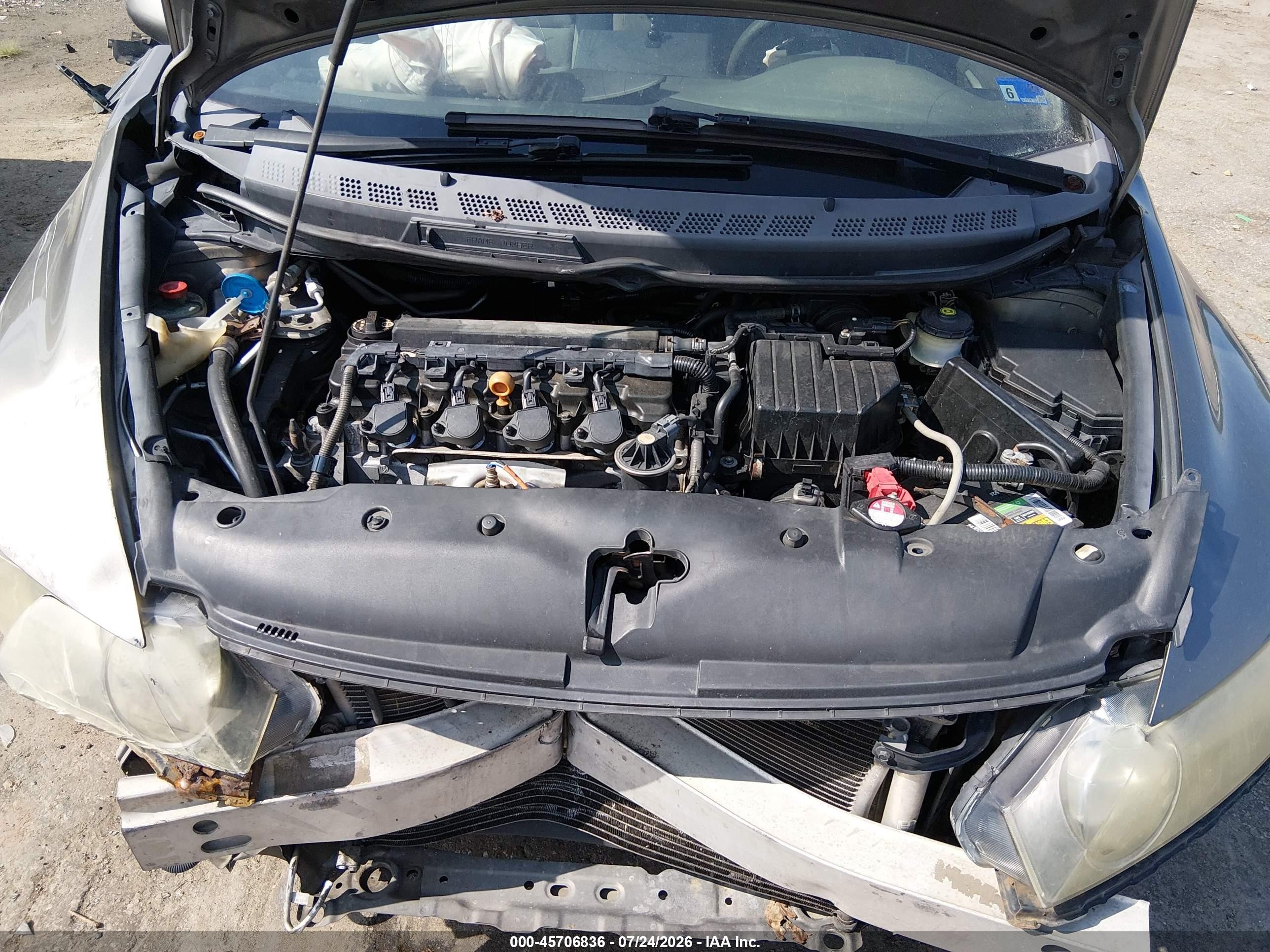 2006 Honda Civic Lx Серый vin: 1HGFA165X6L078195