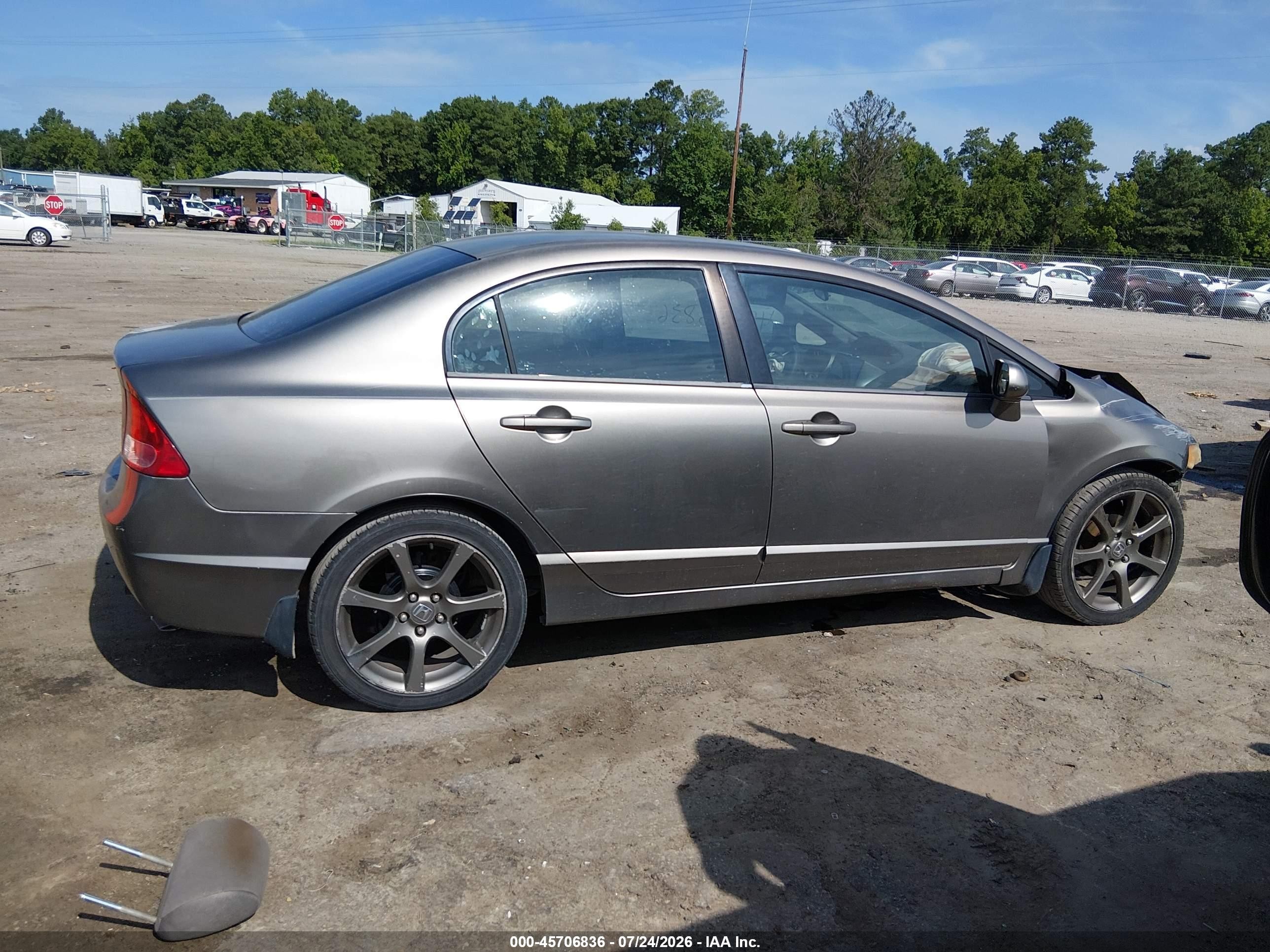 2006 Honda Civic Lx Серый vin: 1HGFA165X6L078195