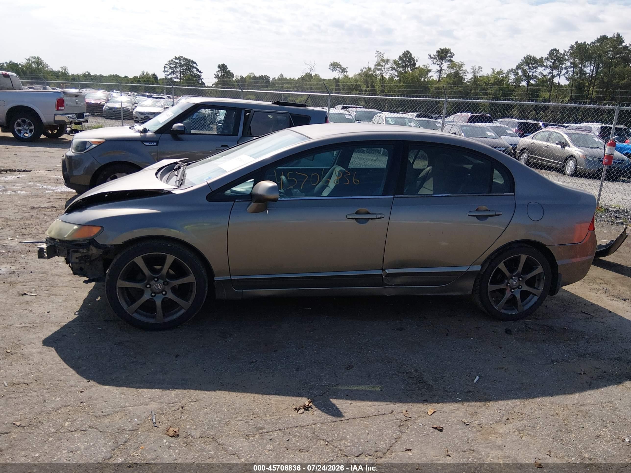 2006 Honda Civic Lx Серый vin: 1HGFA165X6L078195