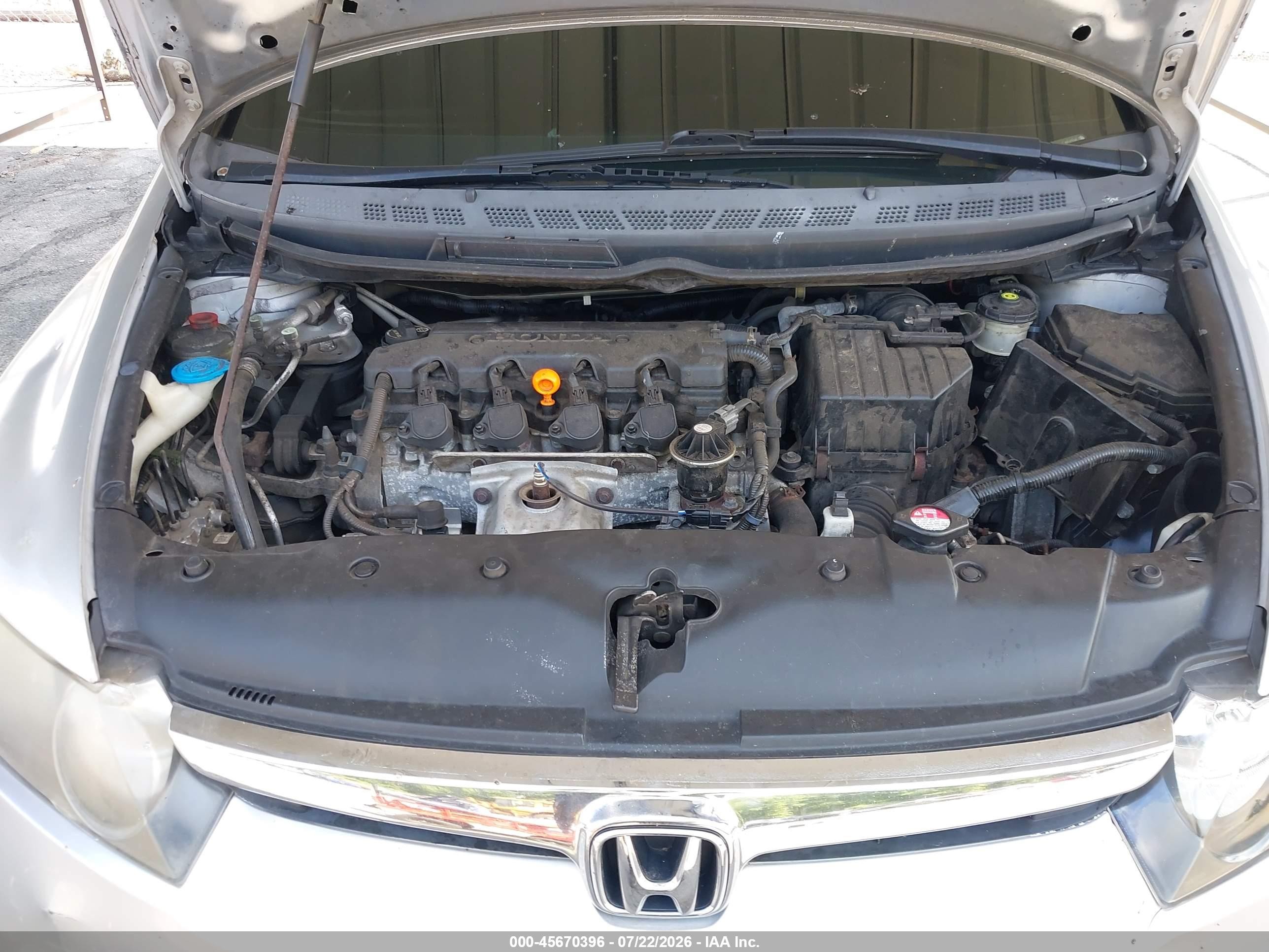 2006 Honda Civic Lx Silver vin: 1HGFA165X6L091335