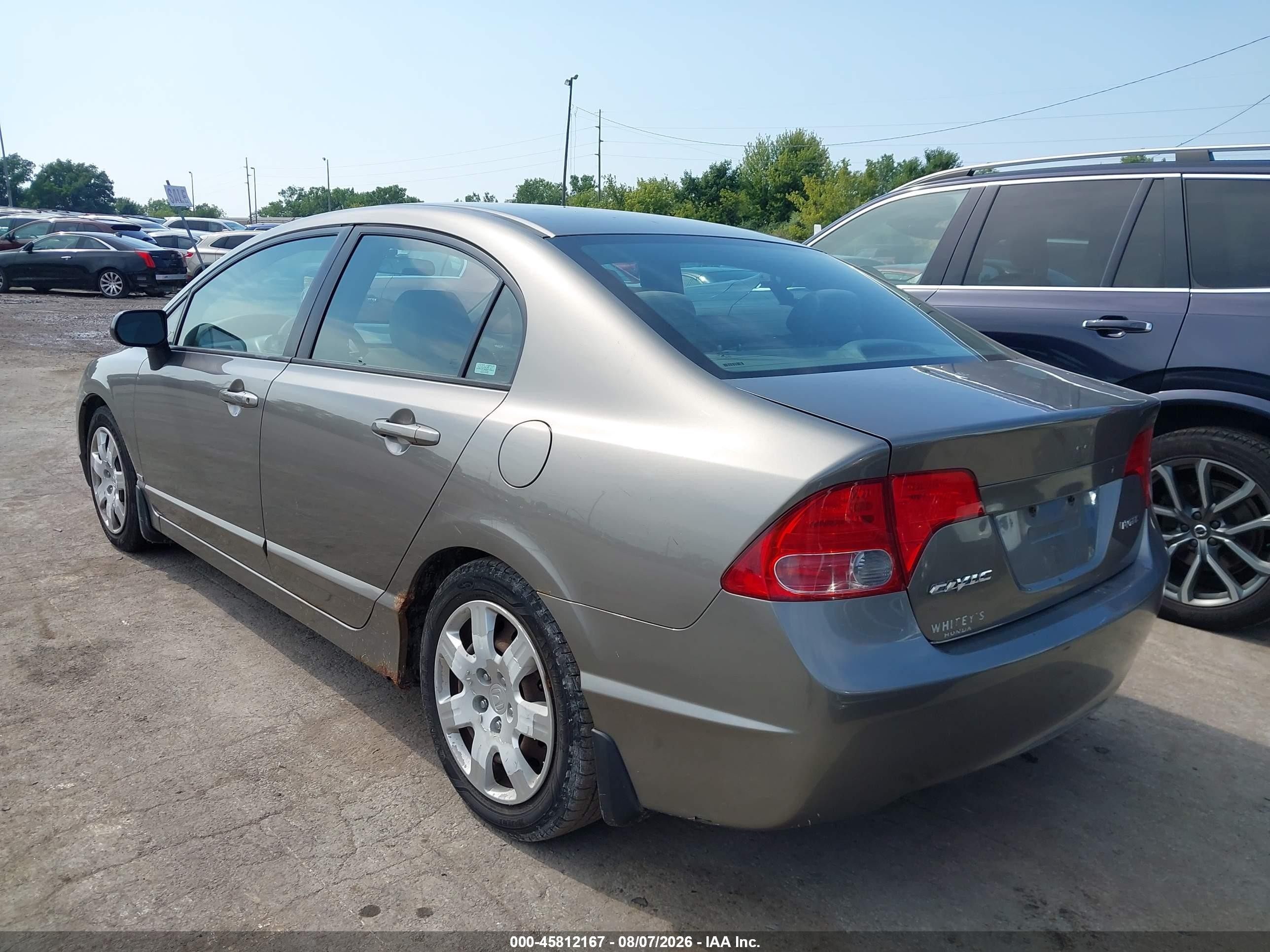 2006 Honda Civic Lx Gray vin: 1HGFA165X6L101068
