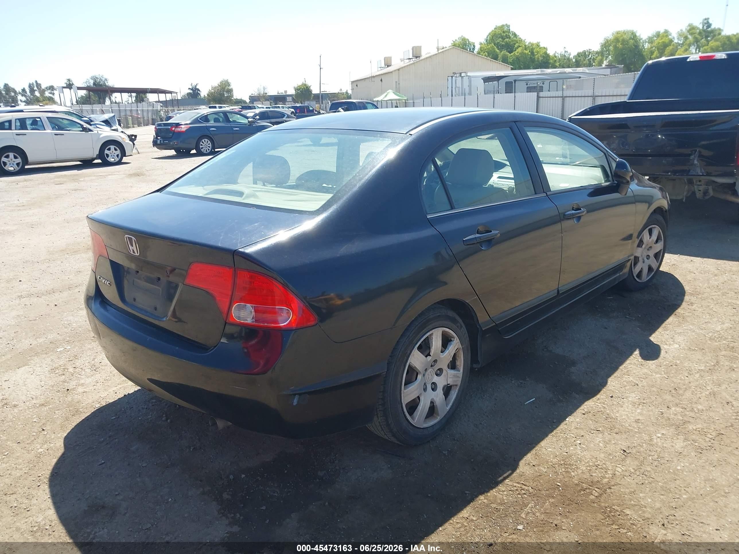 2006 Honda Civic Lx Черный vin: 1HGFA165X6L103225
