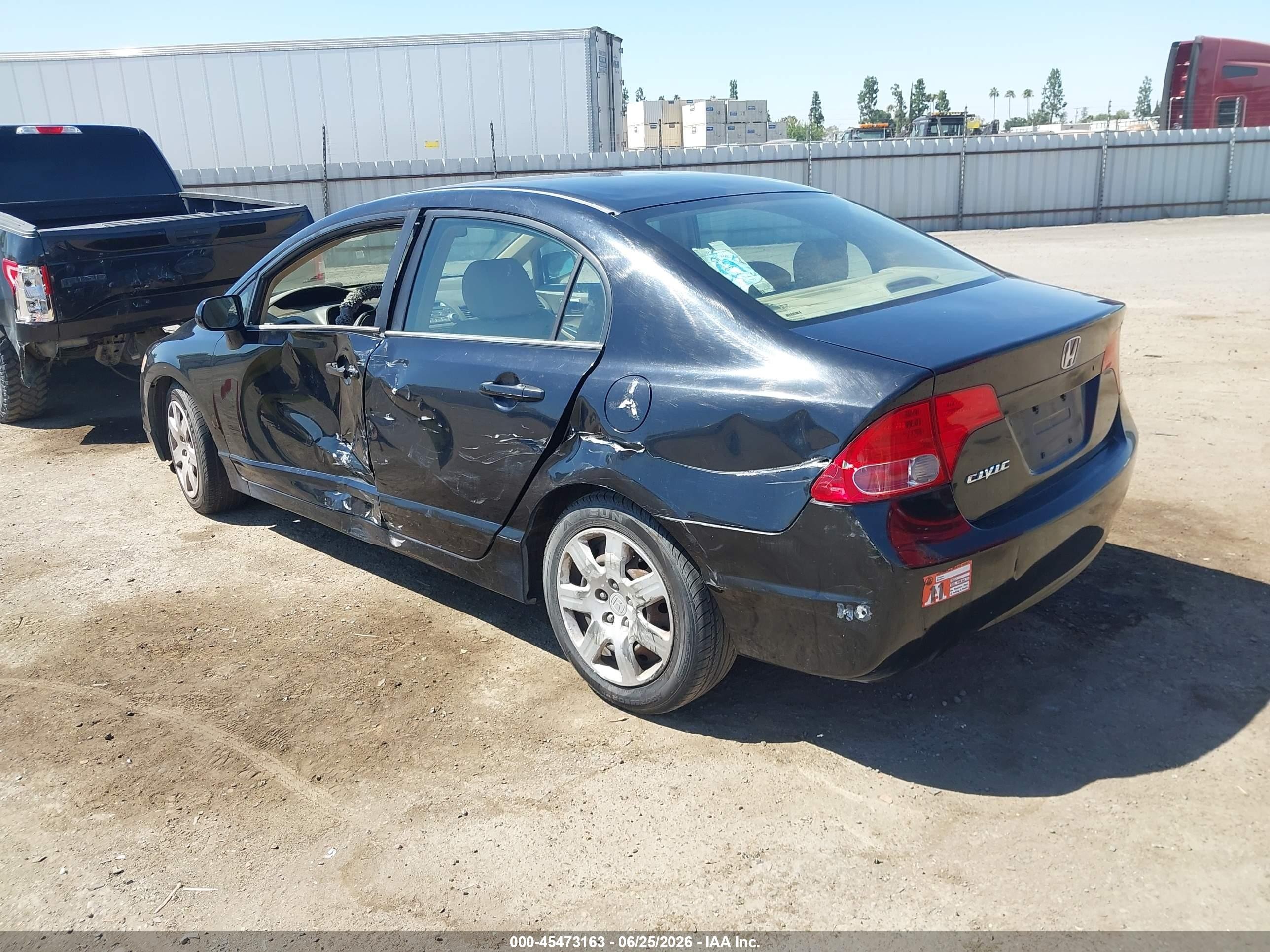 2006 Honda Civic Lx Черный vin: 1HGFA165X6L103225