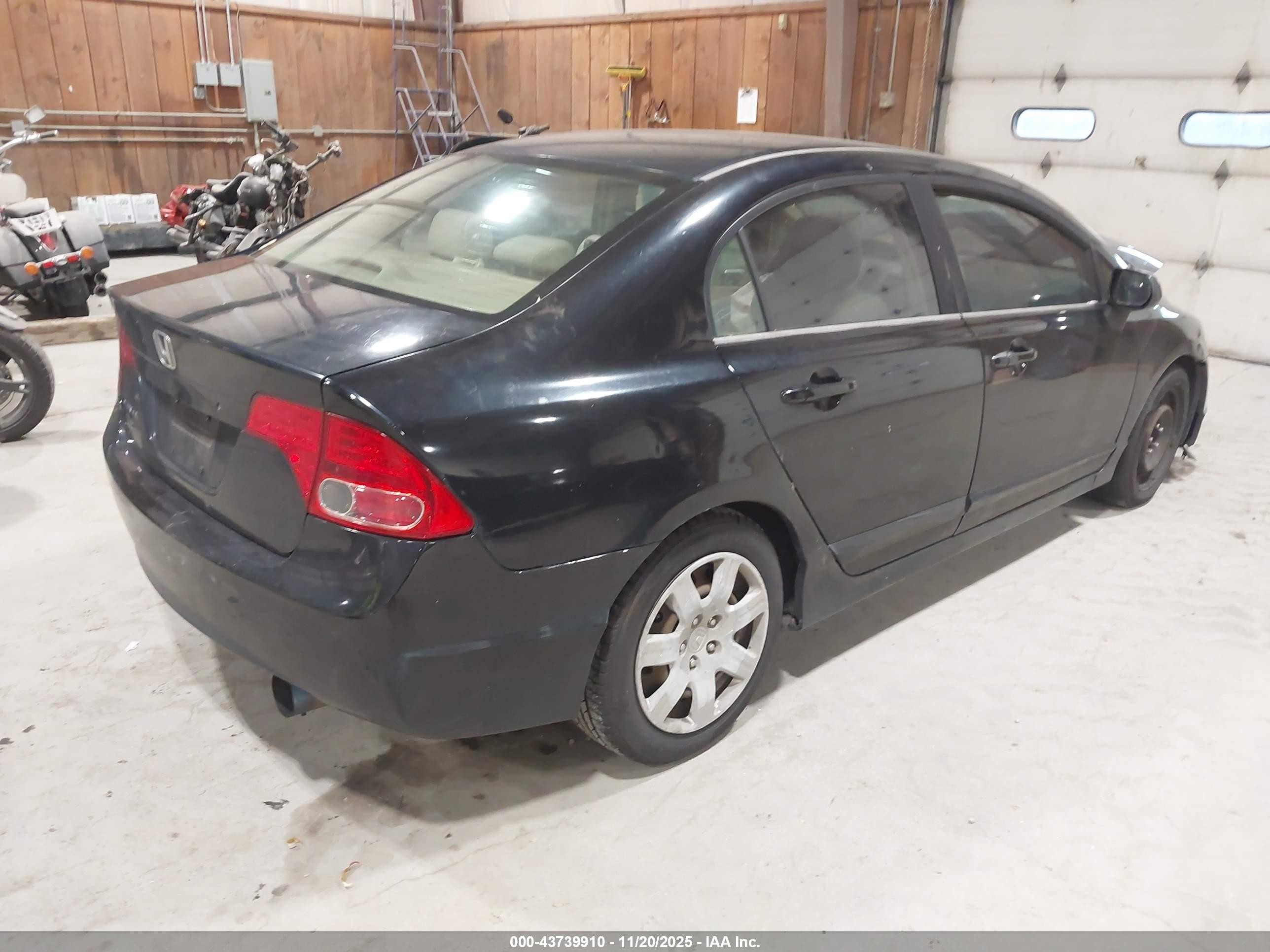 2006 Honda Civic Lx Black vin: 1HGFA165X6L103242