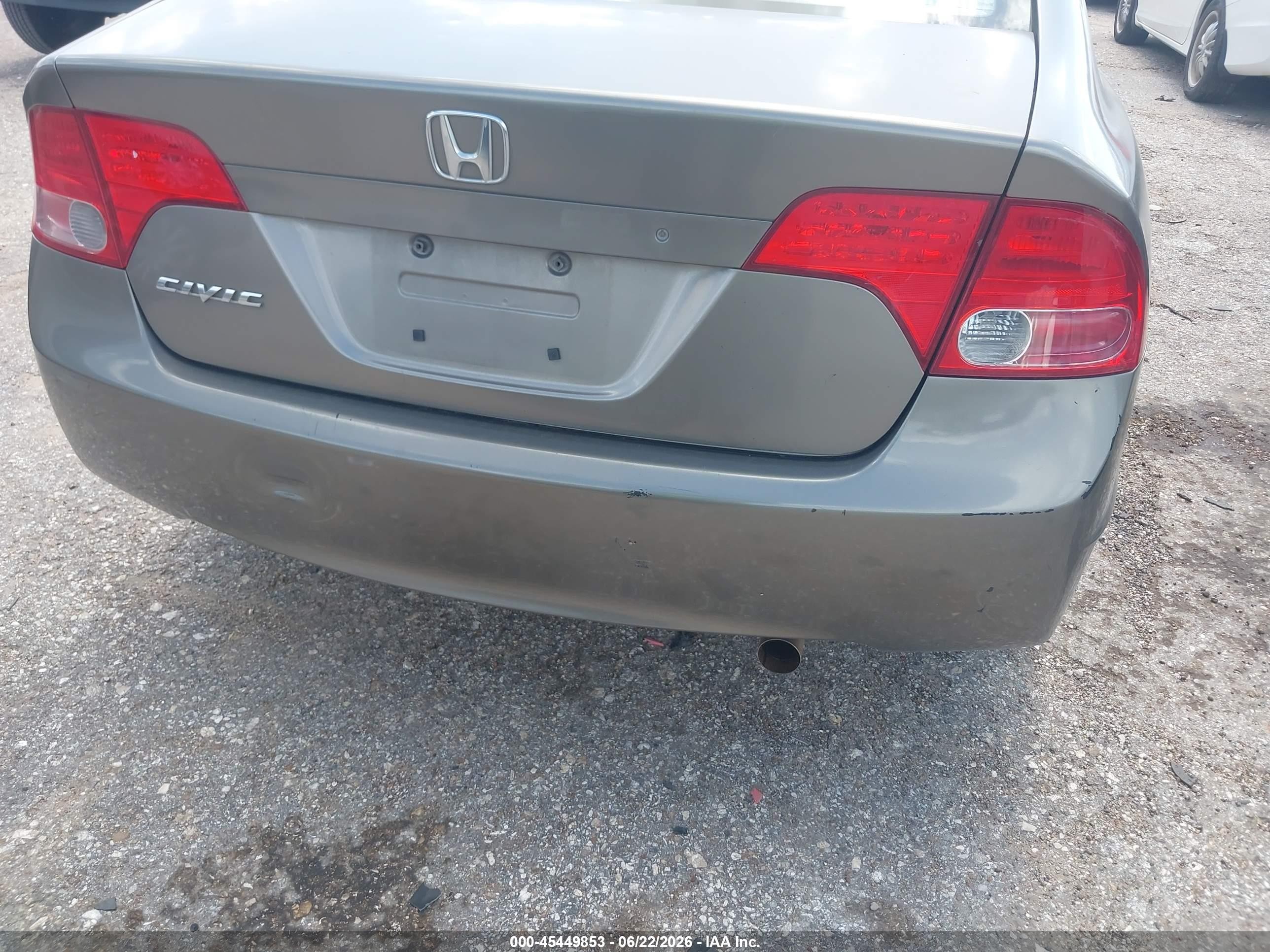 2006 Honda Civic Lx Brown vin: 1HGFA165X6L109266