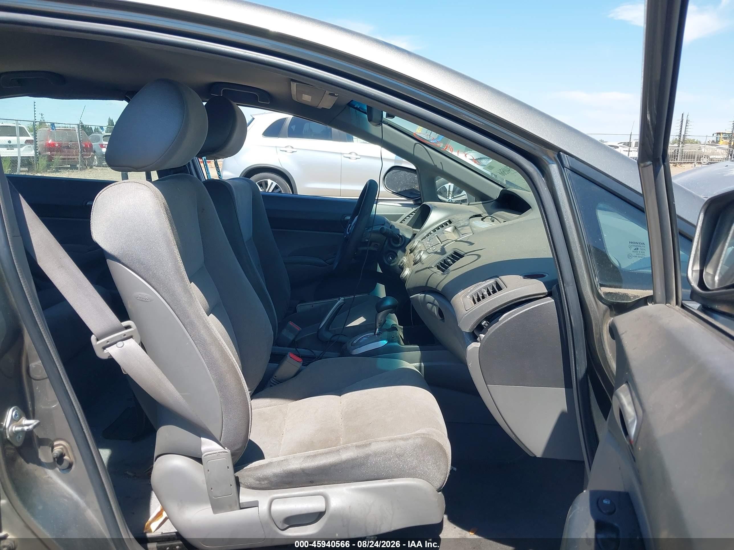 2006 Honda Civic Lx Gray vin: 1HGFA165X6L109316