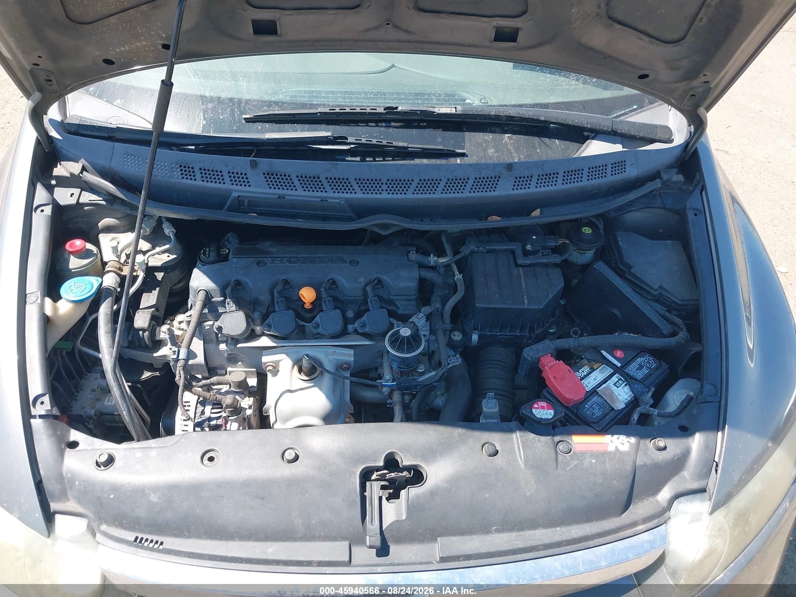 2006 Honda Civic Lx Gray vin: 1HGFA165X6L109316