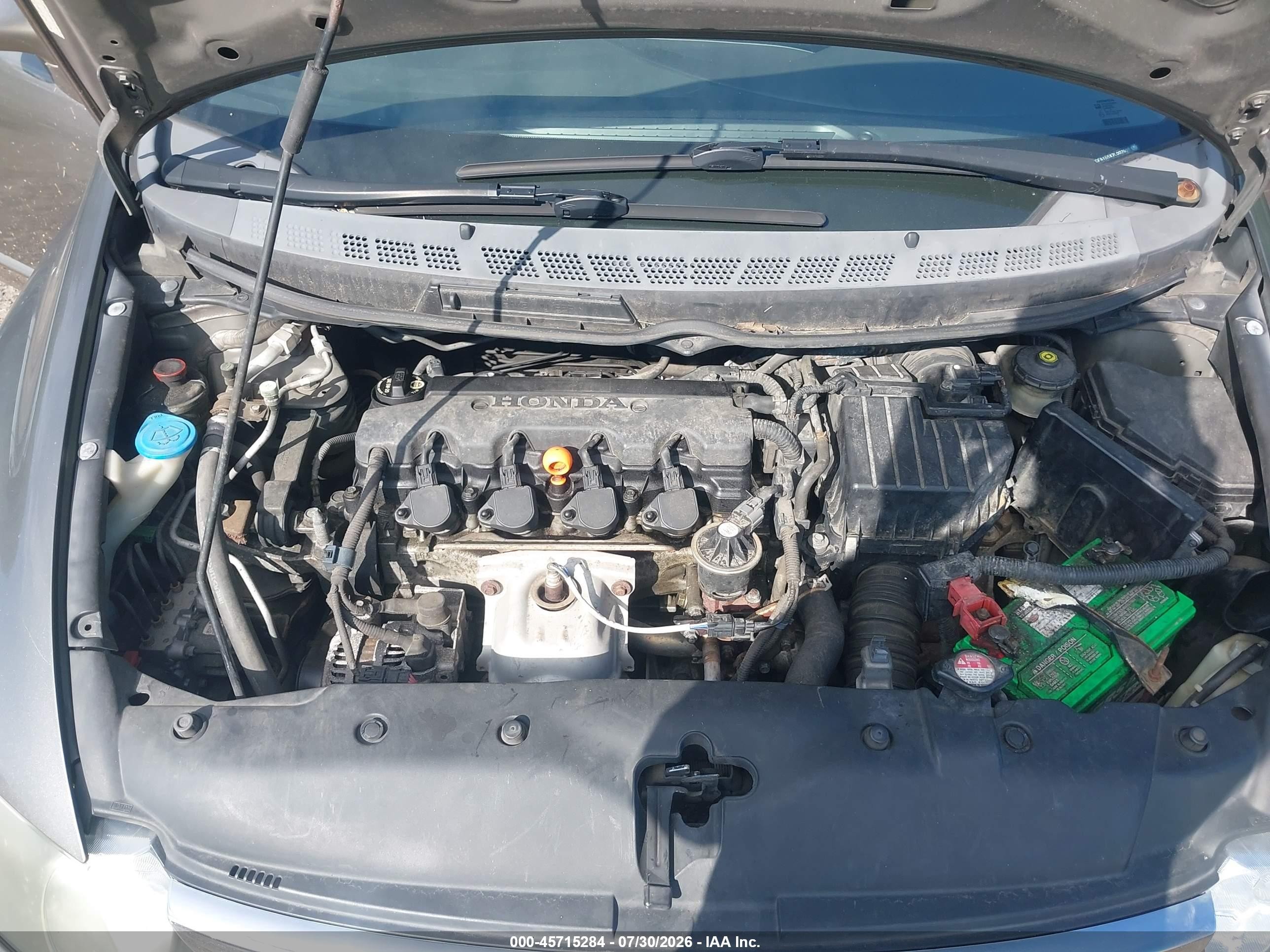 2007 Honda Civic Lx Gray vin: 1HGFA165X7L002655