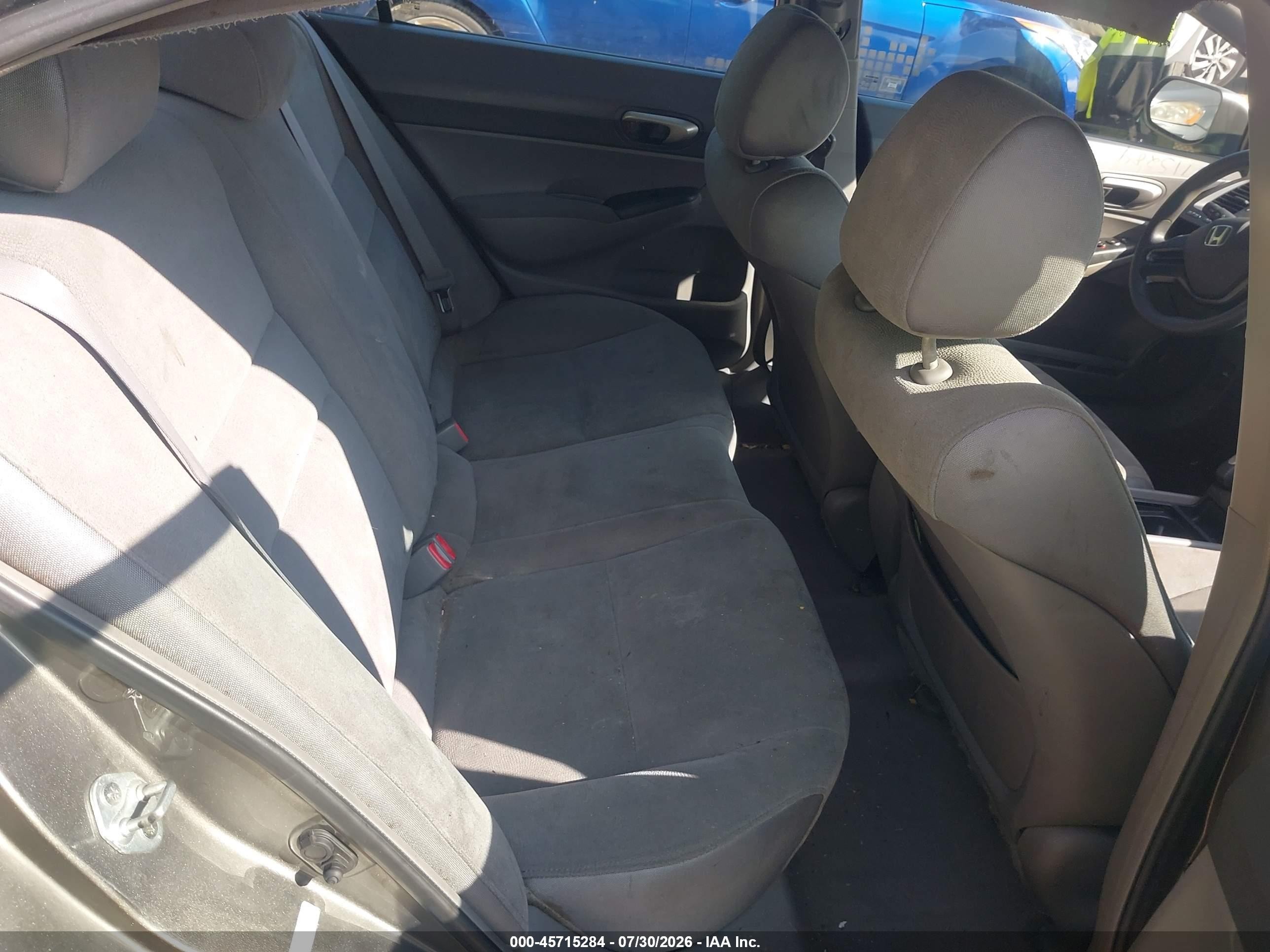 2007 Honda Civic Lx Gray vin: 1HGFA165X7L002655