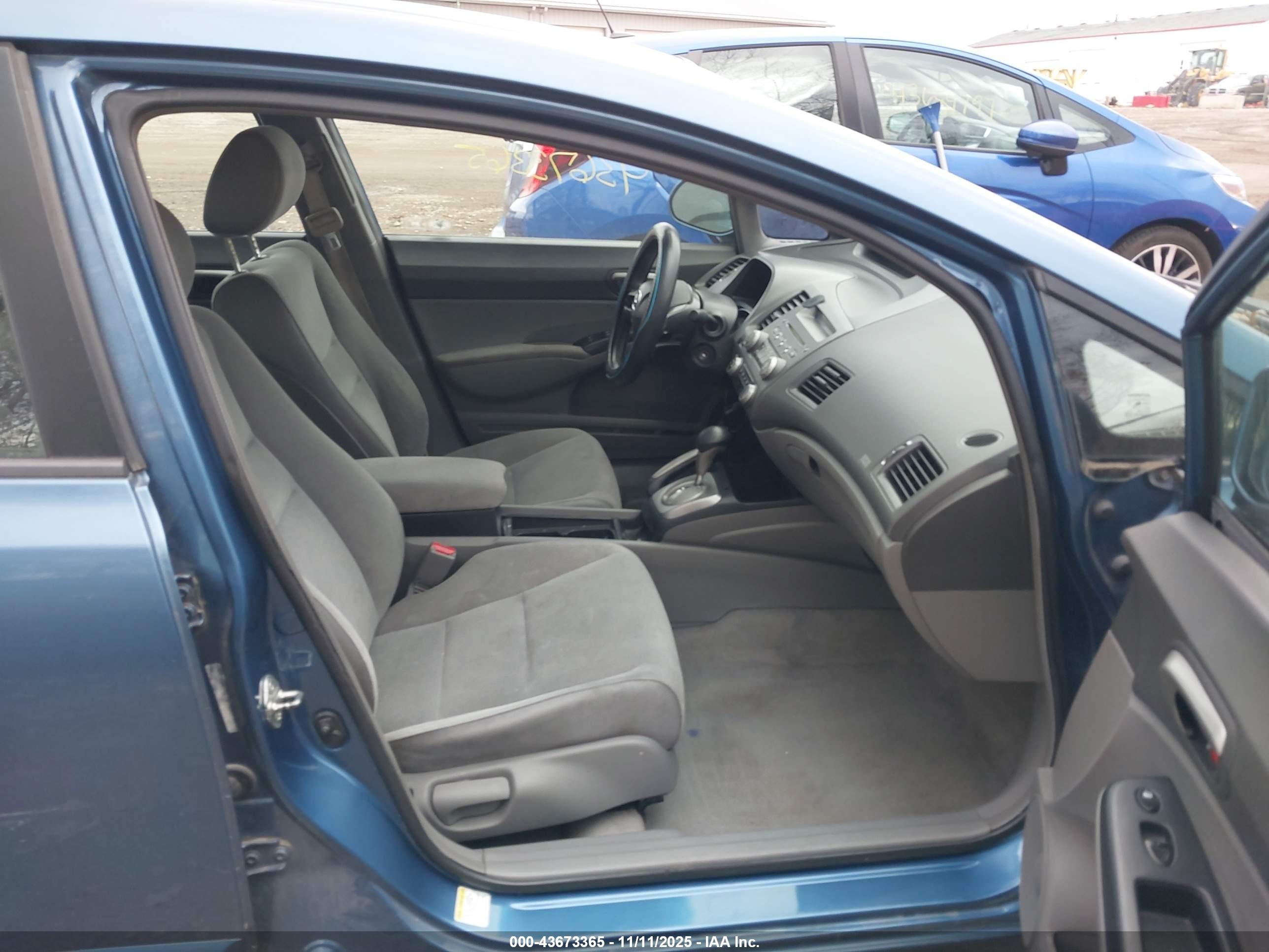 2007 Honda Civic Lx Синий vin: 1HGFA165X7L062144