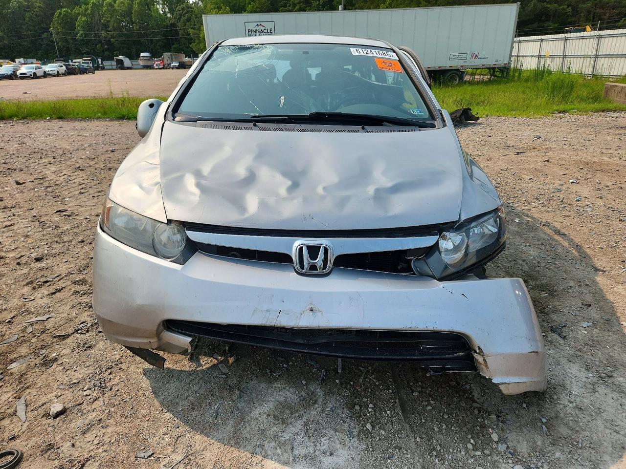 2007 Honda Civic Lx Серебряный vin: 1HGFA165X7L062600