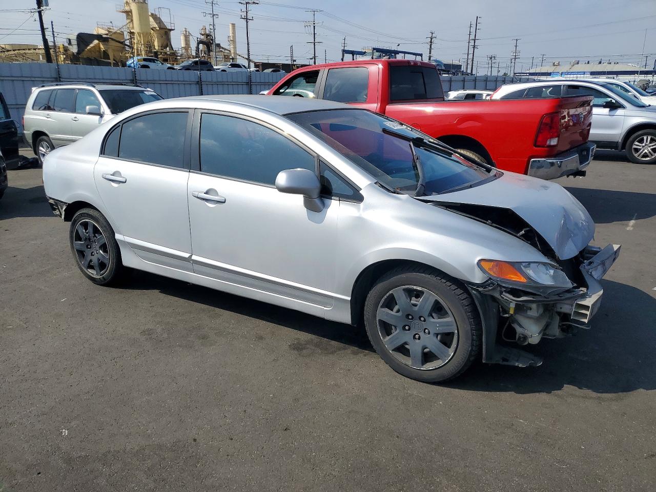 2007 Honda Civic Lx Silver vin: 1HGFA165X7L065478