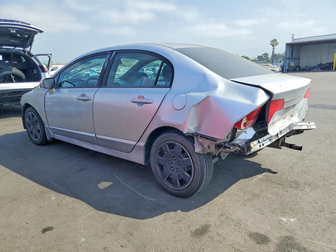 2007 Honda Civic Lx Silver vin: 1HGFA165X7L065478