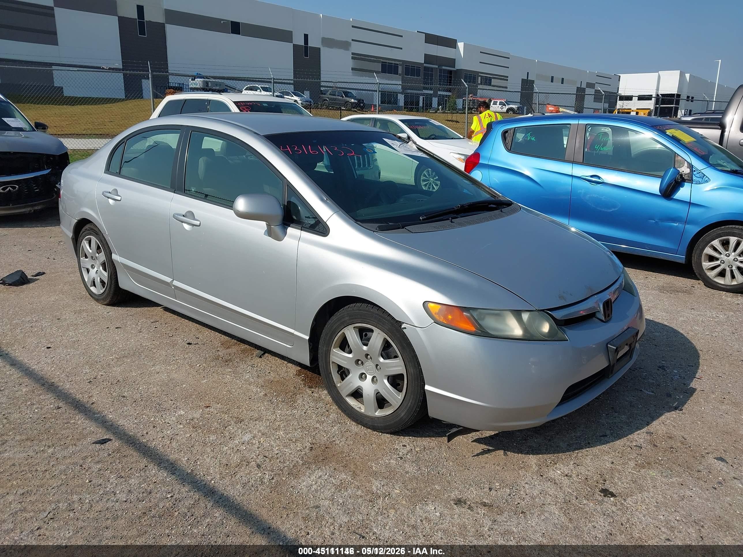 2007 Honda Civic Lx Серый vin: 1HGFA165X7L070258