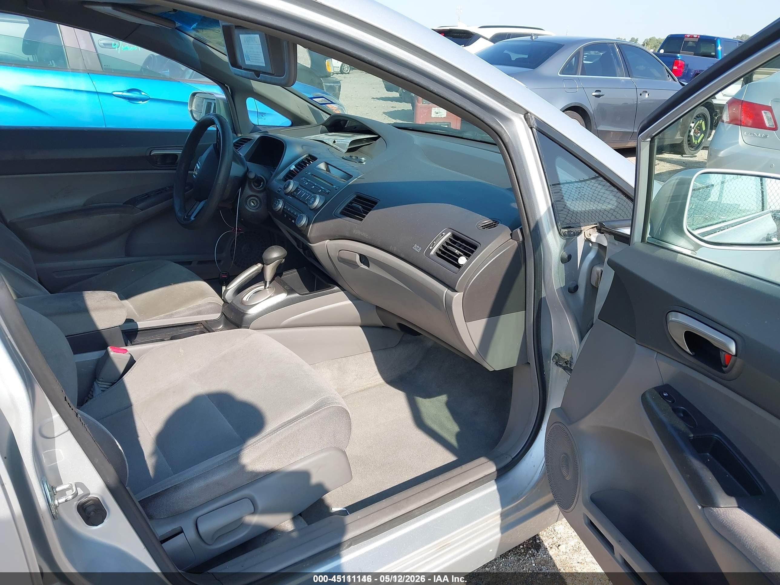 2007 Honda Civic Lx Серый vin: 1HGFA165X7L070258