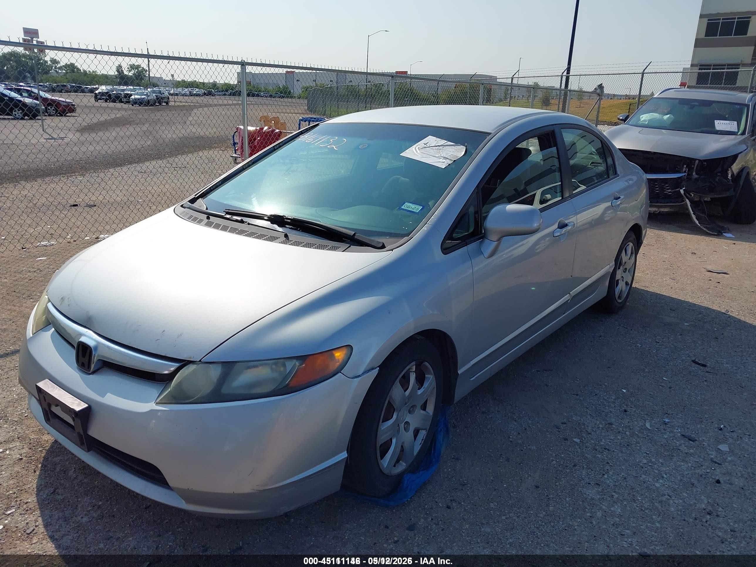 2007 Honda Civic Lx Серый vin: 1HGFA165X7L070258