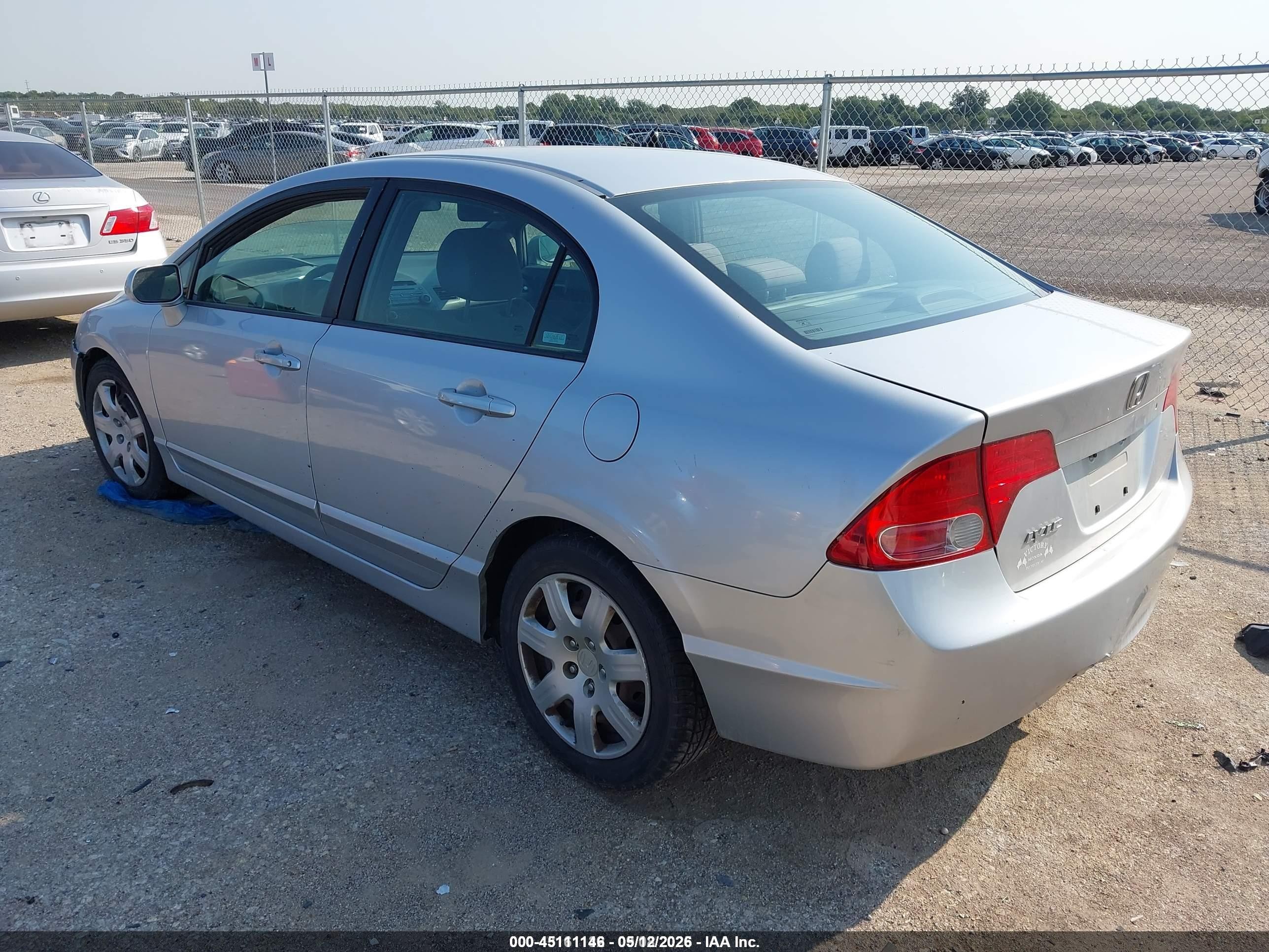 2007 Honda Civic Lx Серый vin: 1HGFA165X7L070258