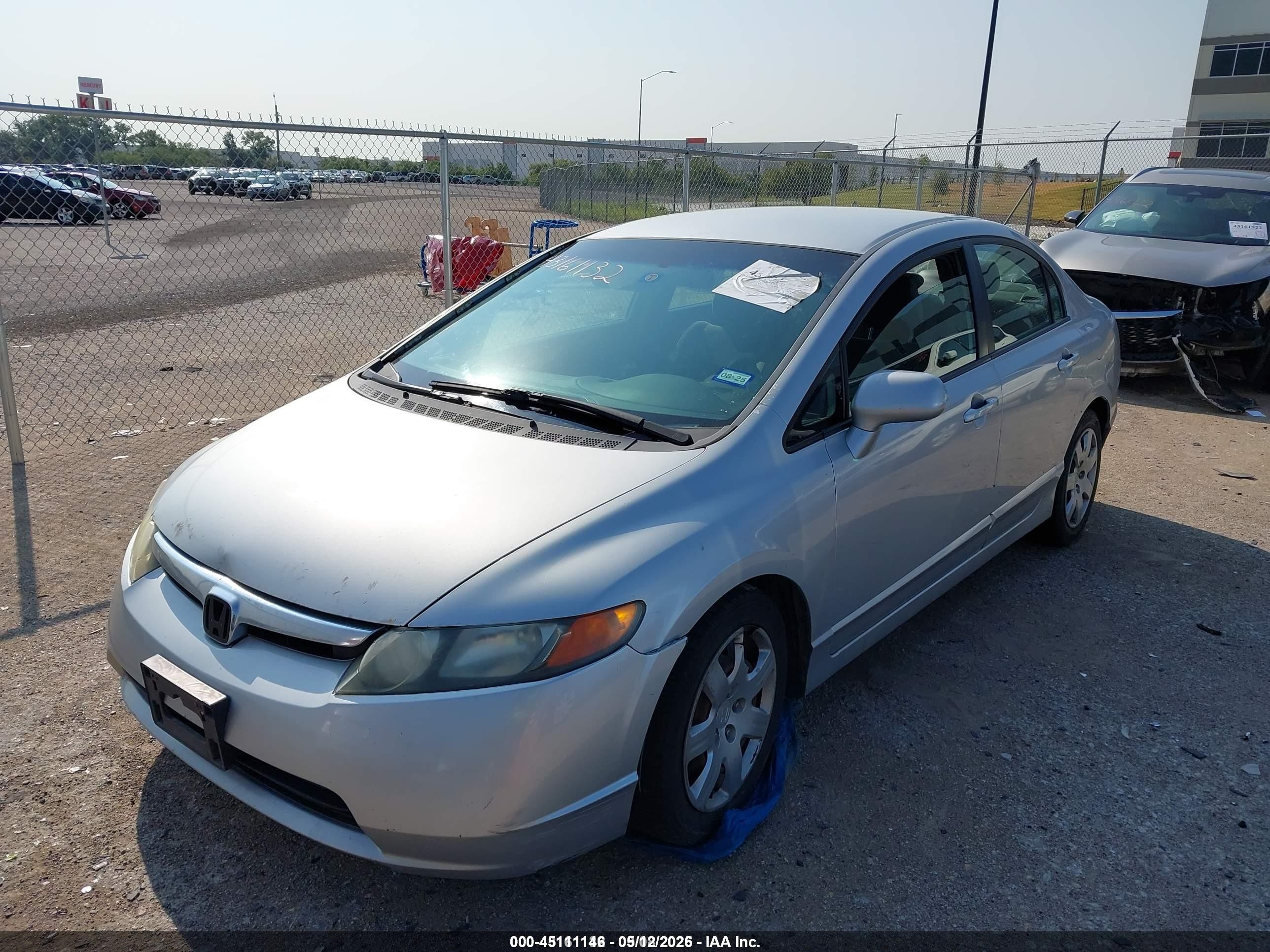 2007 Honda Civic Lx Серый vin: 1HGFA165X7L070258