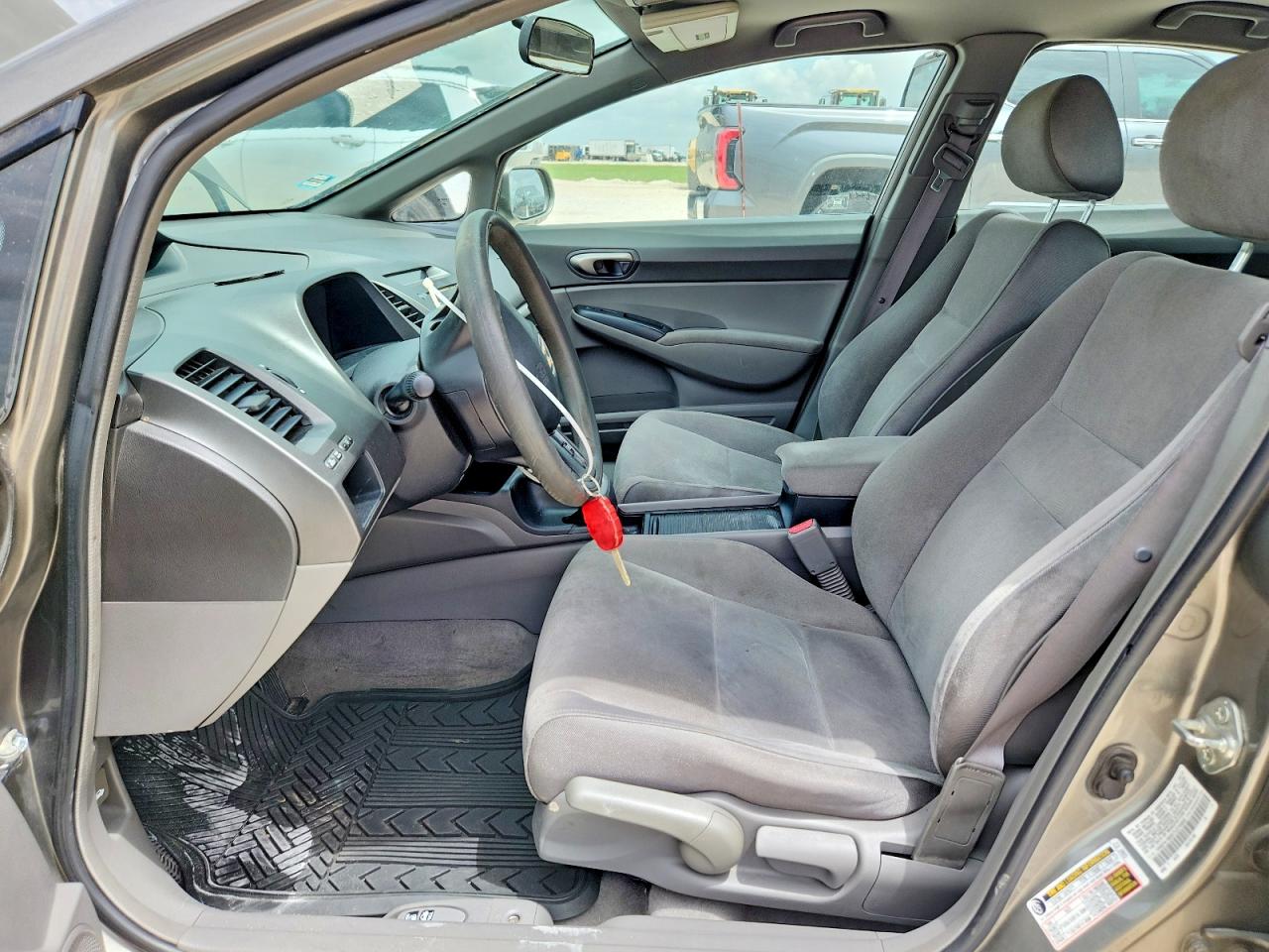 2007 Honda Civic Lx Gray vin: 1HGFA165X7L070955