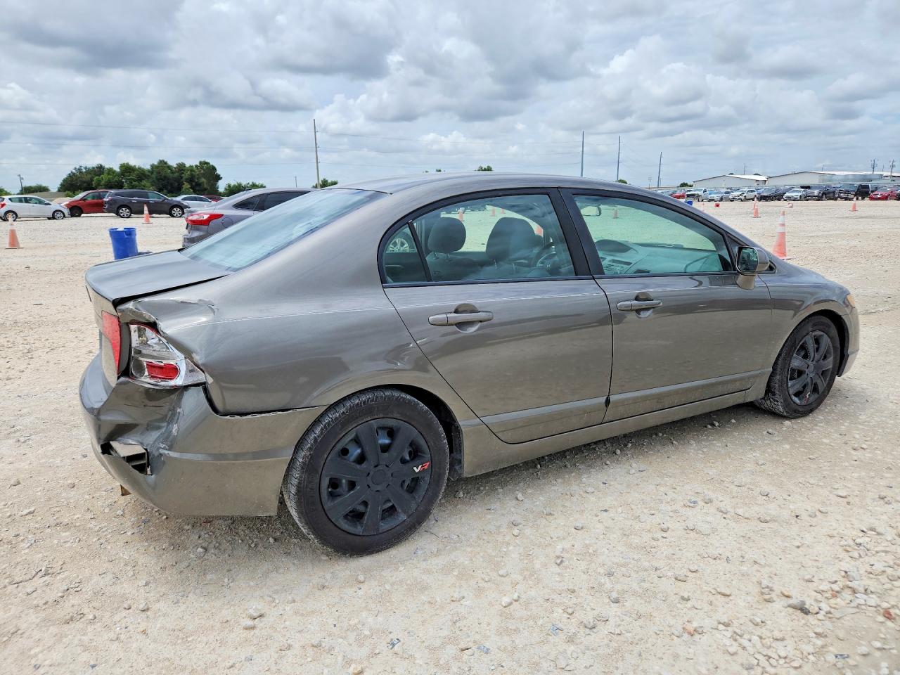 2007 Honda Civic Lx Gray vin: 1HGFA165X7L070955