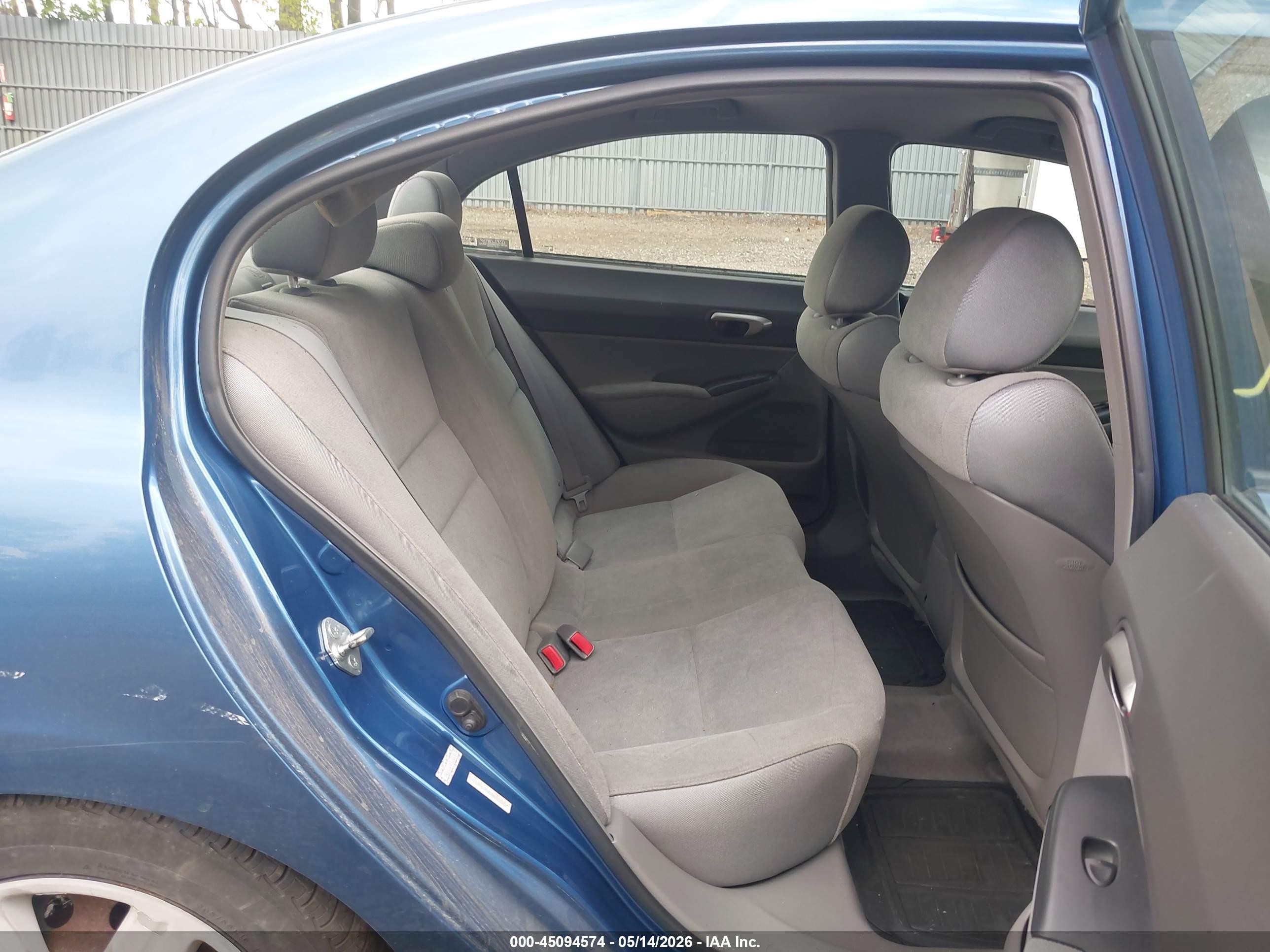 2007 Honda Civic Lx Blue vin: 1HGFA165X7L098271