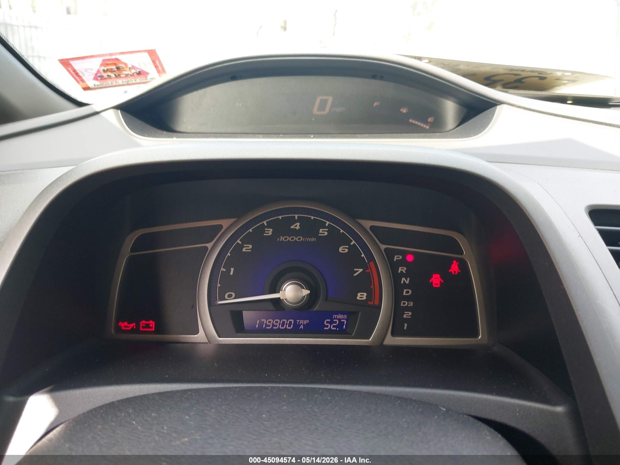 2007 Honda Civic Lx Blue vin: 1HGFA165X7L098271