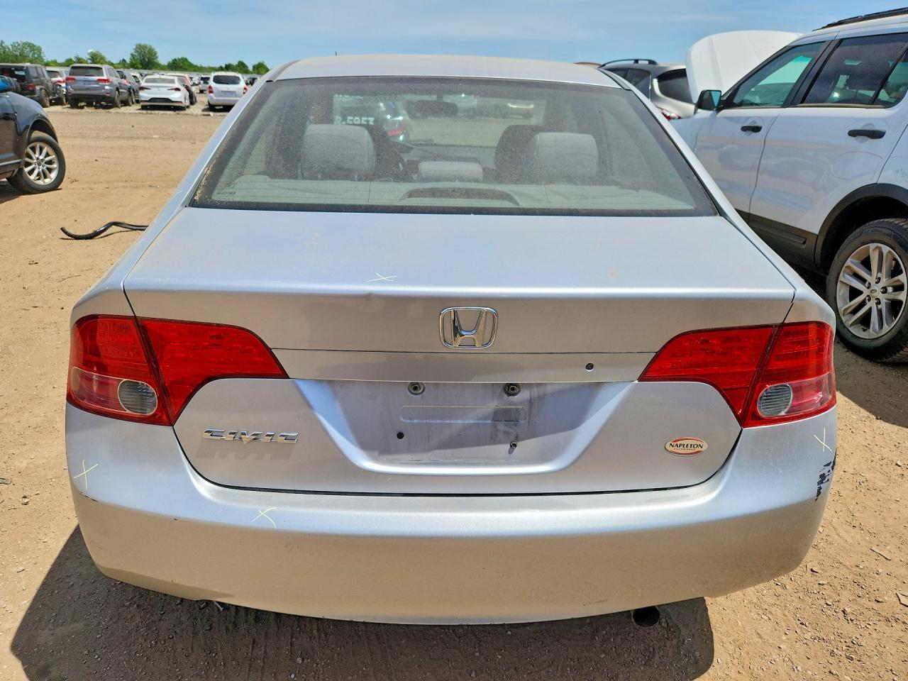 2007 Honda Civic Lx Silver vin: 1HGFA165X7L140177