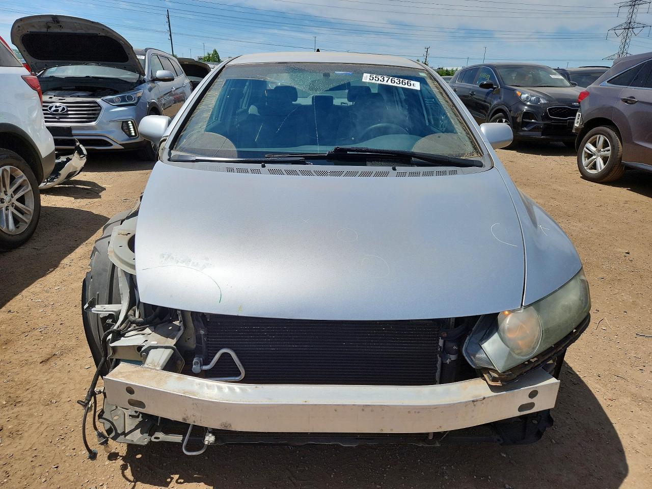 2007 Honda Civic Lx Silver vin: 1HGFA165X7L140177