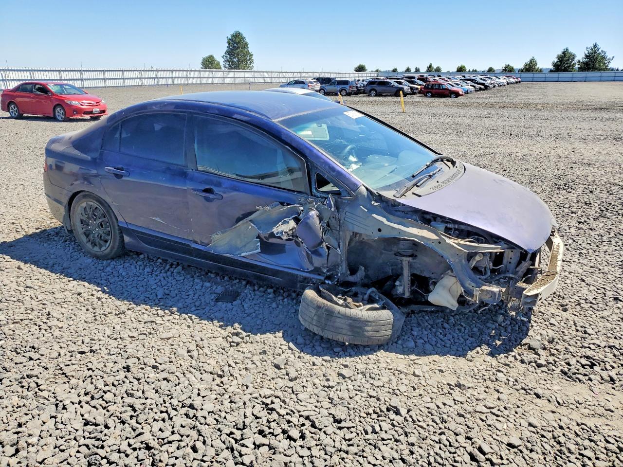2008 Honda Civic Lx Blue vin: 1HGFA165X8L002463