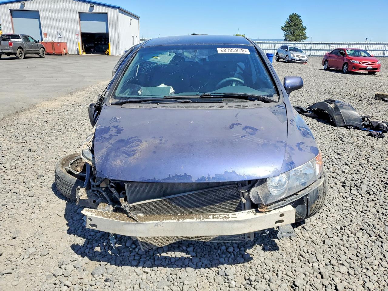 2008 Honda Civic Lx Blue vin: 1HGFA165X8L002463