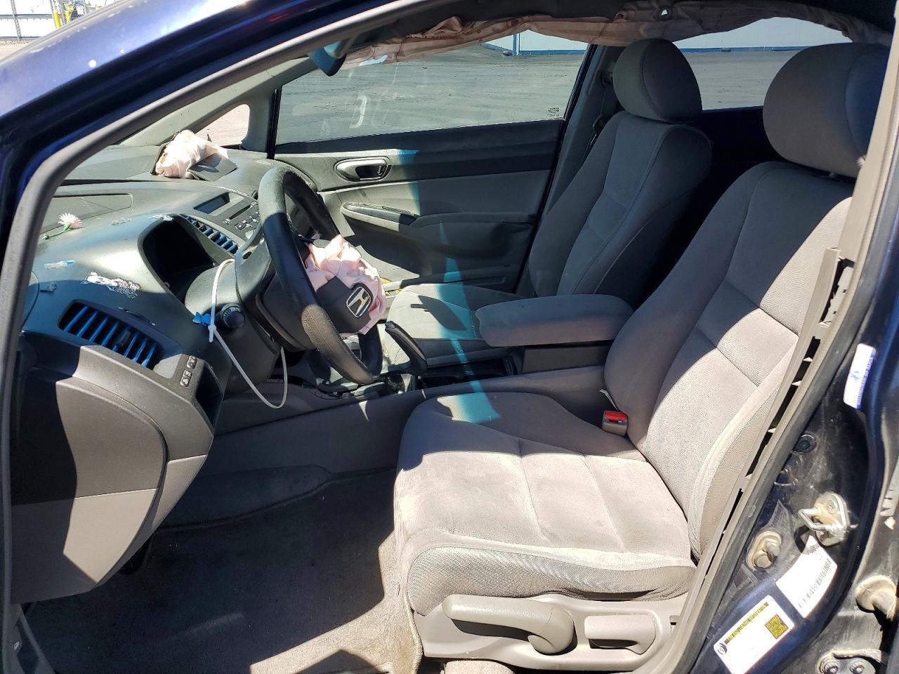 2008 Honda Civic Lx Blue vin: 1HGFA165X8L002463