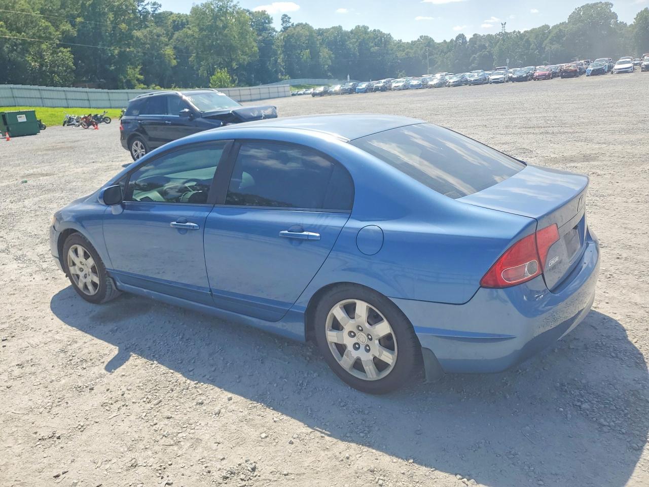 2008 Honda Civic Lx Синий vin: 1HGFA165X8L010594