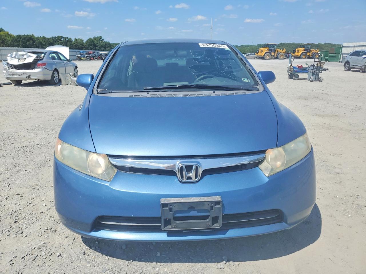 2008 Honda Civic Lx Синий vin: 1HGFA165X8L010594
