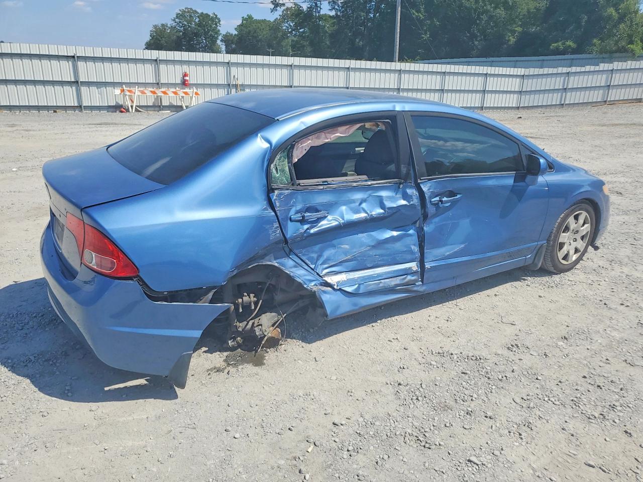 2008 Honda Civic Lx Синий vin: 1HGFA165X8L010594